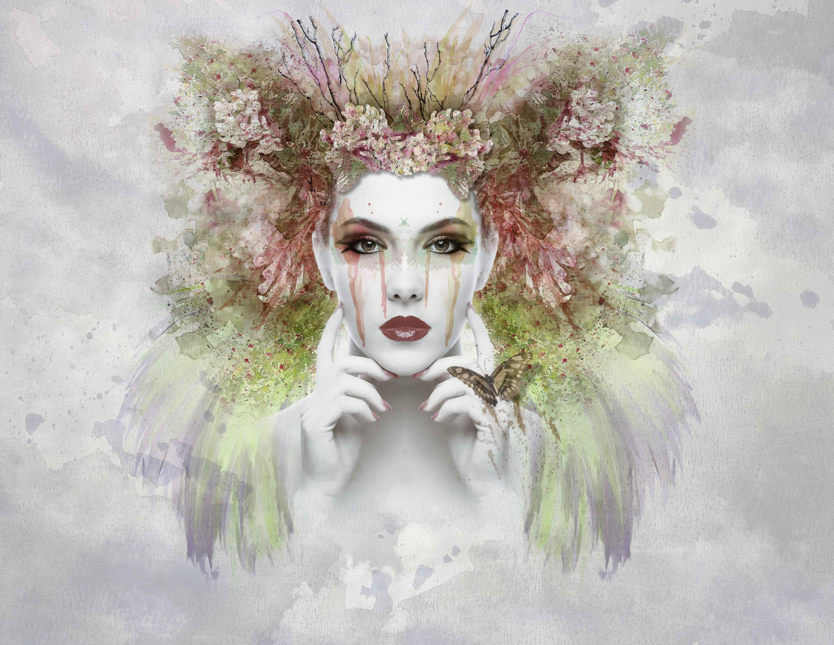 Look into the eyes of the mysterious fantasy girl