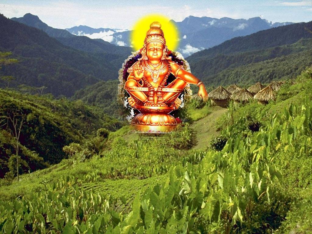 Lord Ayyappa On Plant Field — 1024x768 wallpaper