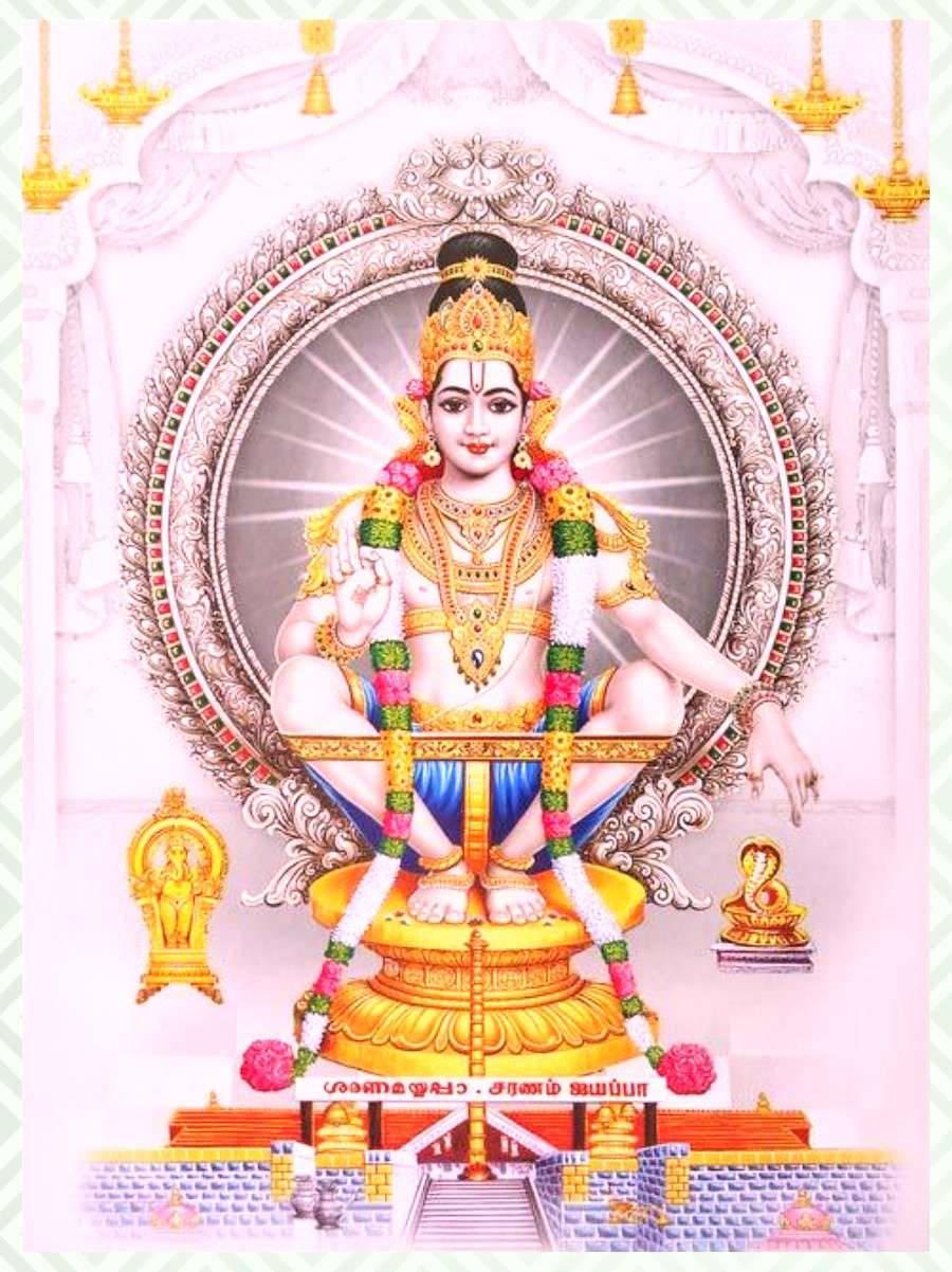 Lord Ayyappa On White Wall — 900x1202 wallpaper