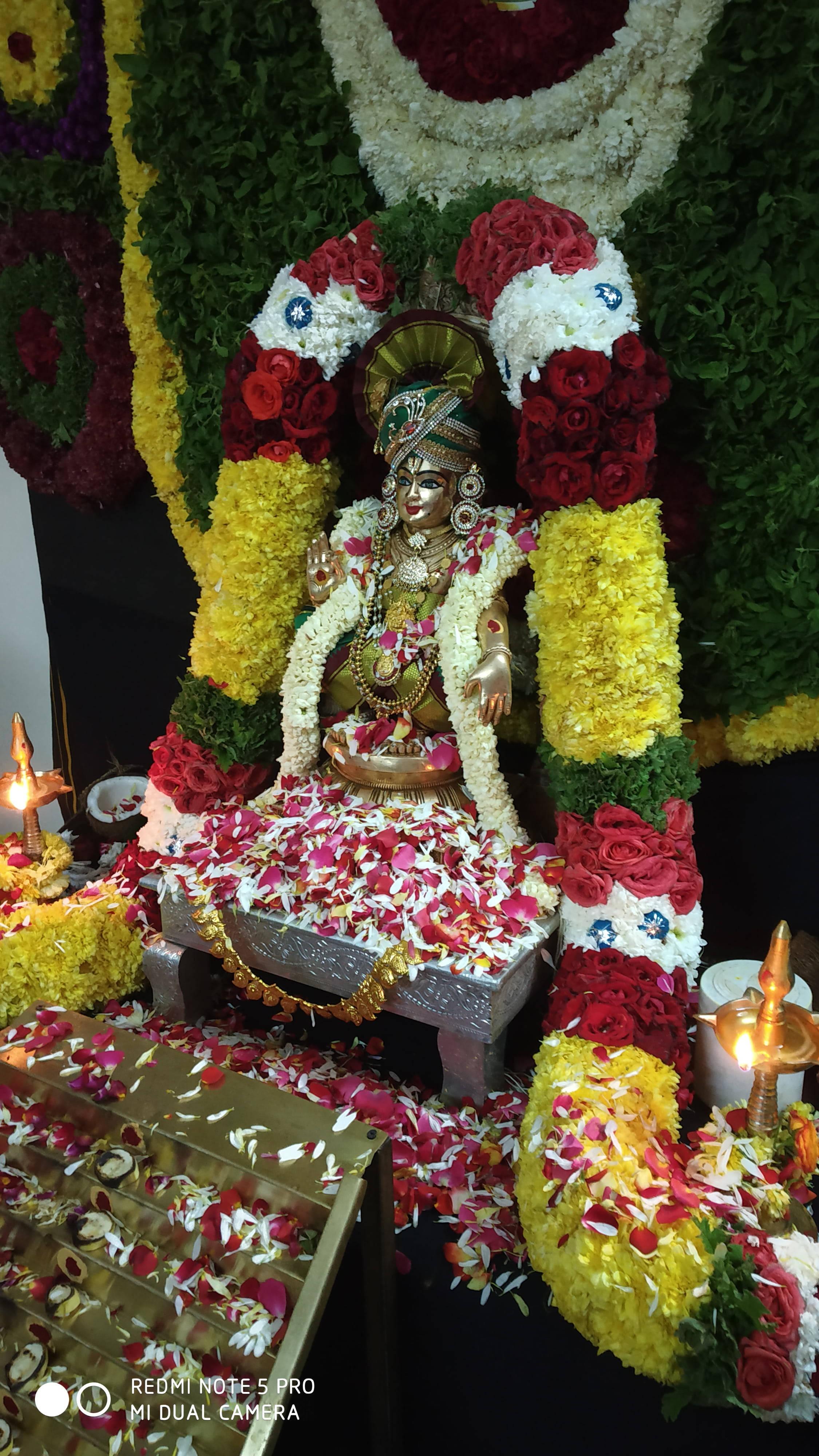 Lord Ayyappa Statue With Garlands — 2250x4000 wallpaper