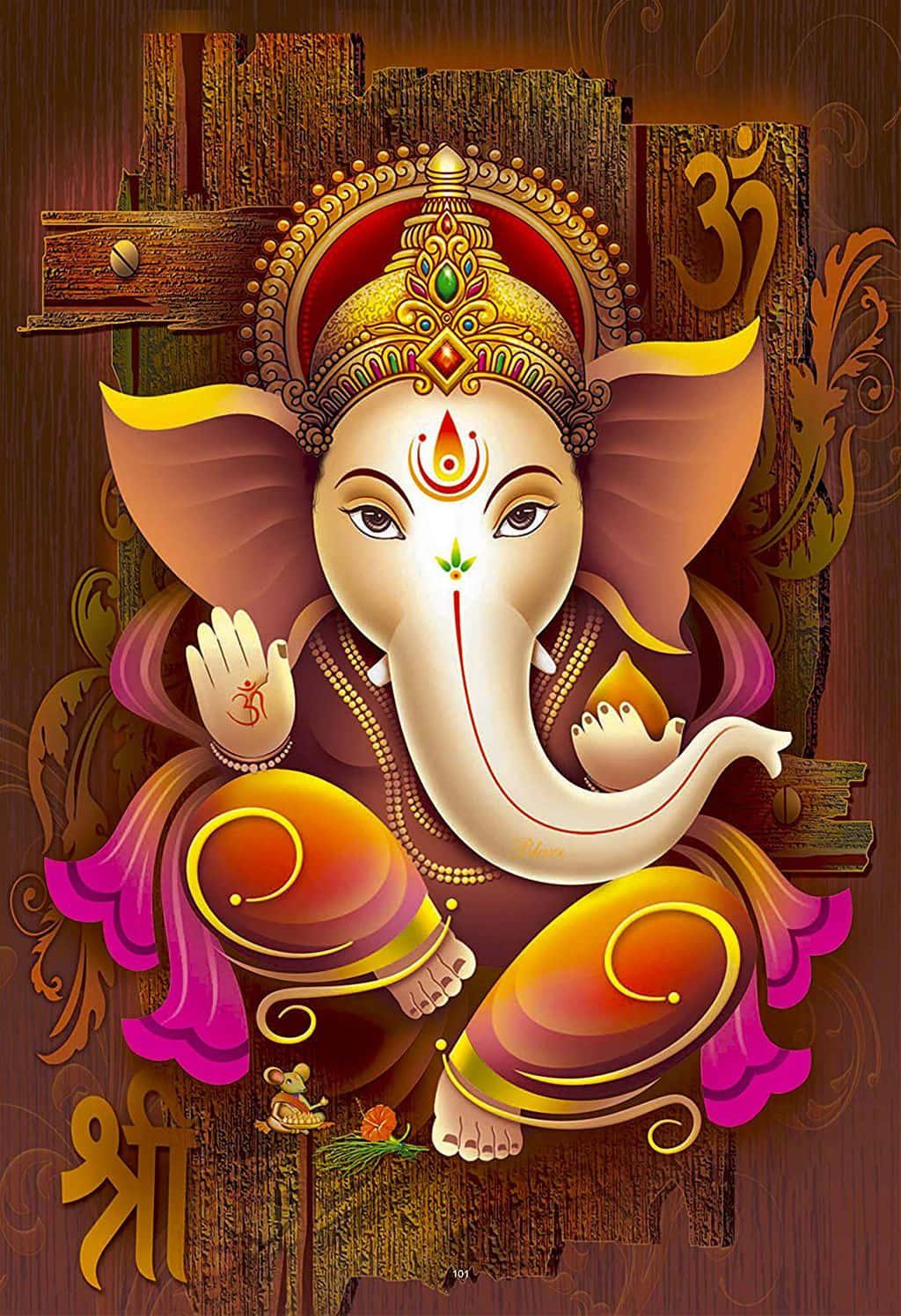 Lord Ganesh blesses us with his gifts of wisdom — 1024x1496 wallpaper