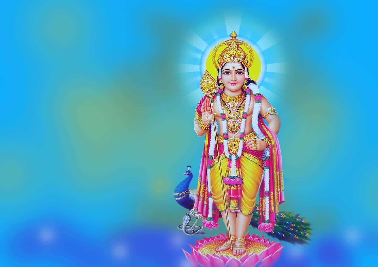 lord ganesha in the form of a peacock