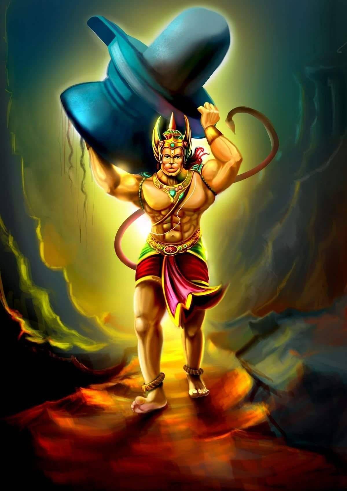 Lord Hanuman 3D Shiva Linga — 1199x1696 wallpaper