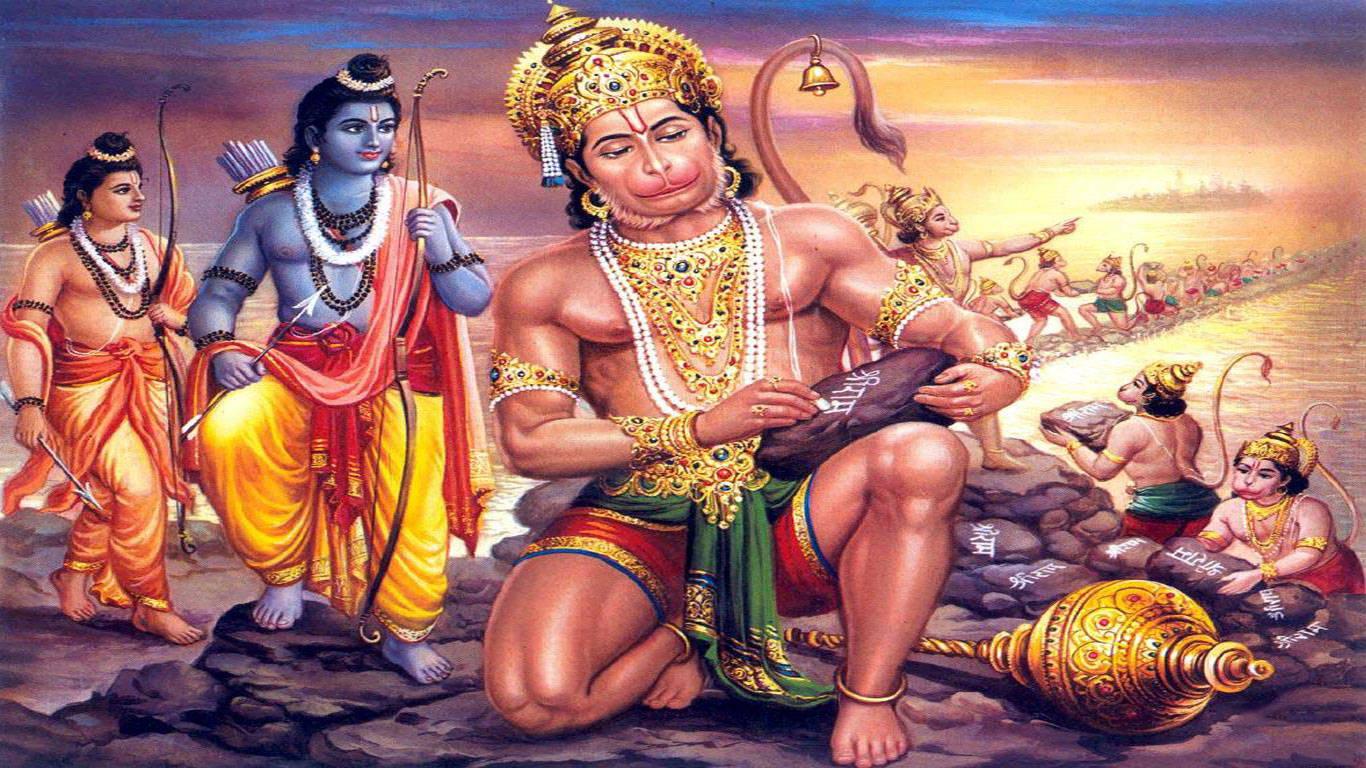 Lord Hanuman And Other Gods HD