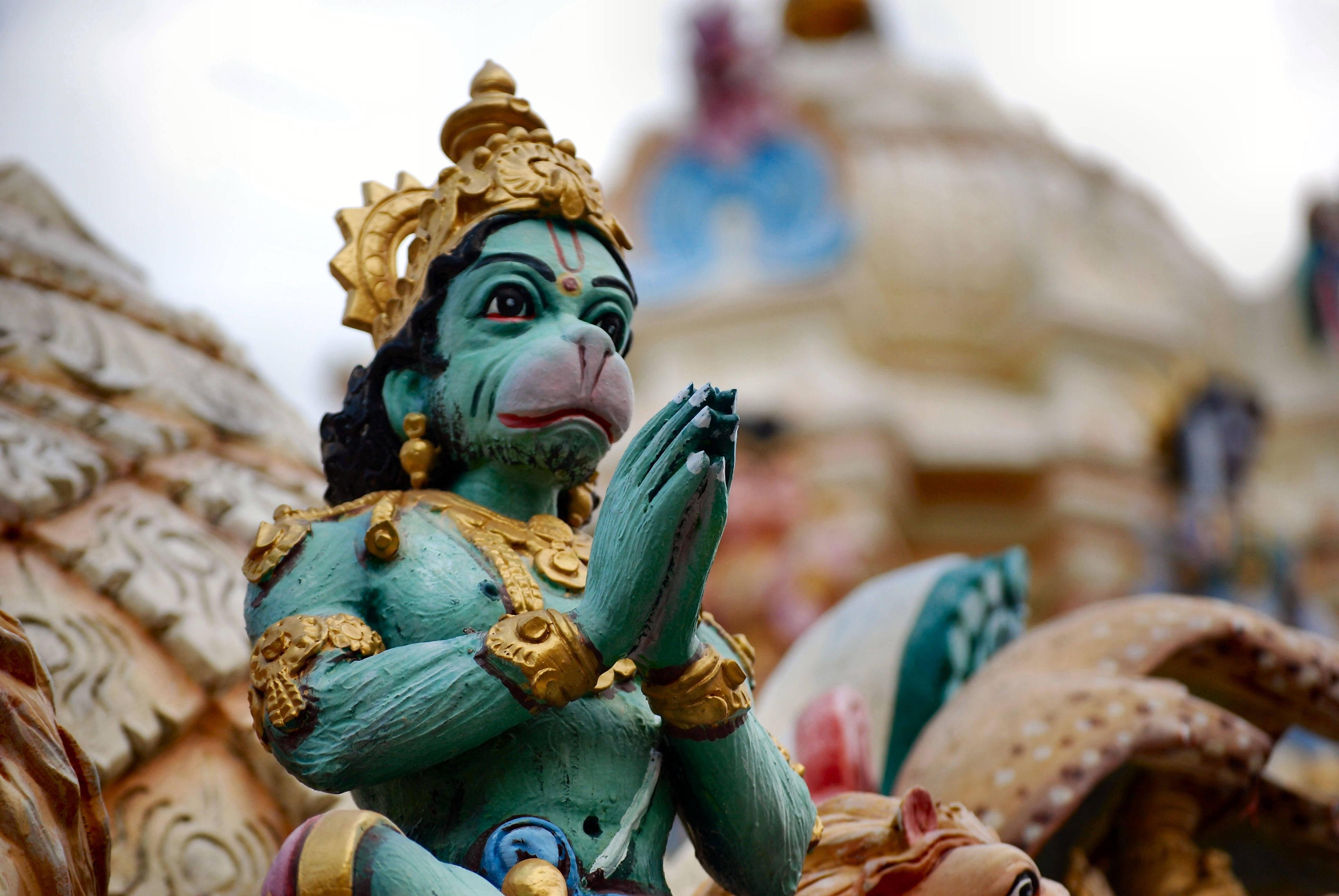 Herre hanuman blaa figurin hd