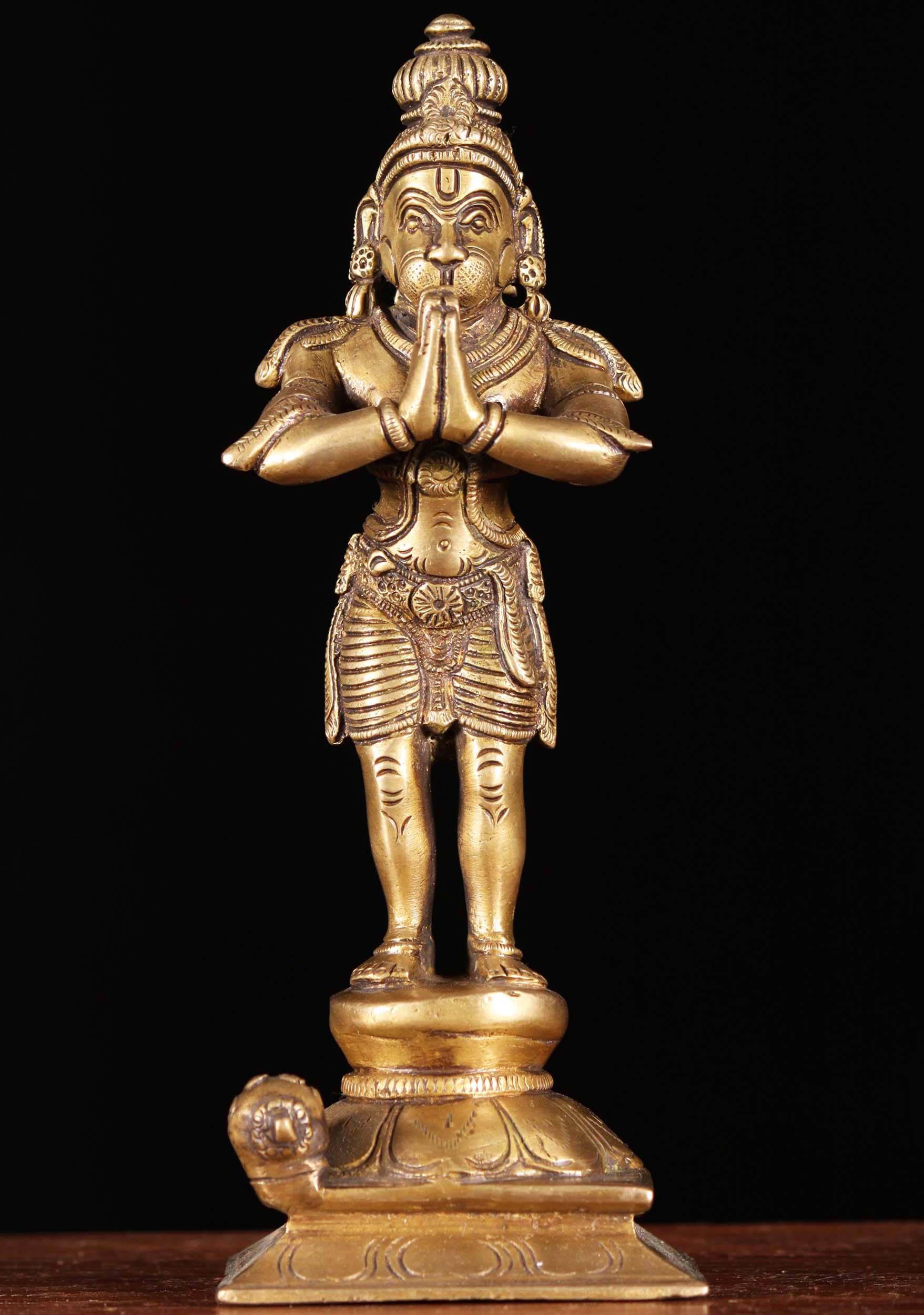 Lord Hanuman Golden 3D Sculpture — 1757x2500 wallpaper