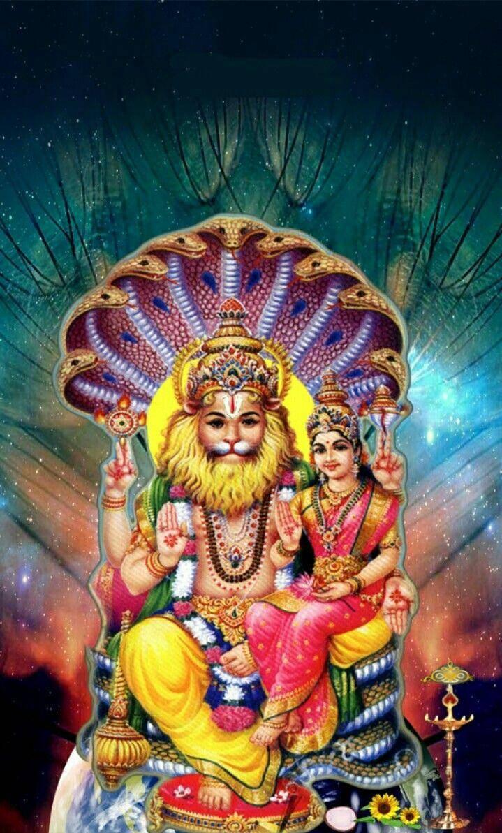 Lord Narasimha Abstract Art — 719x1193 wallpaper