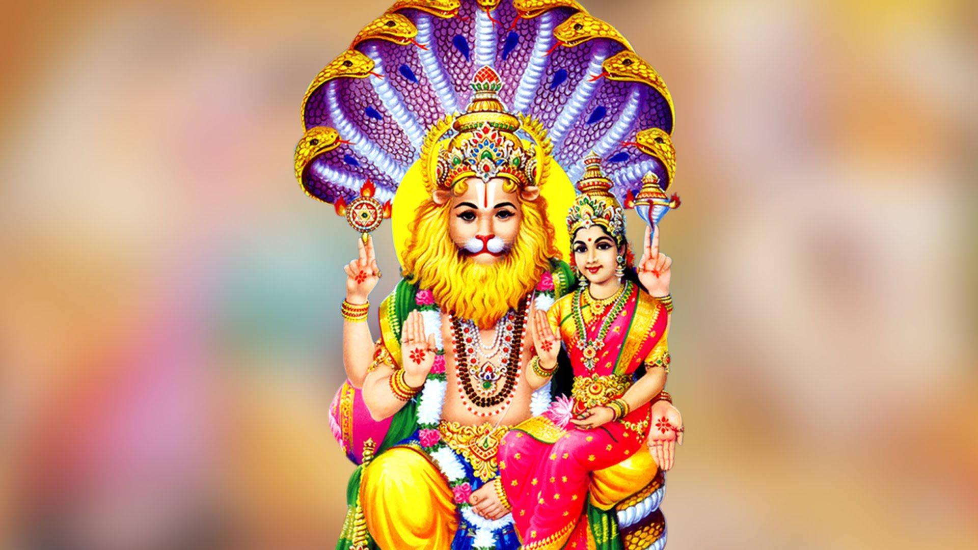 Lord Narasimha Fantasy Art — 1920x1080 wallpaper