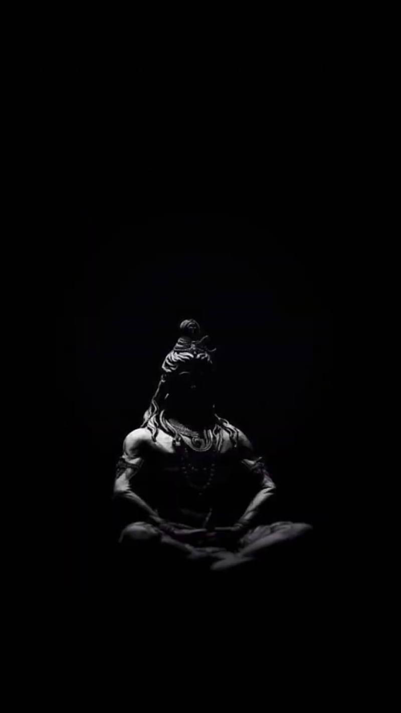 Lord Shiva Bholenath Silhouette 3D — 800x1422 wallpaper