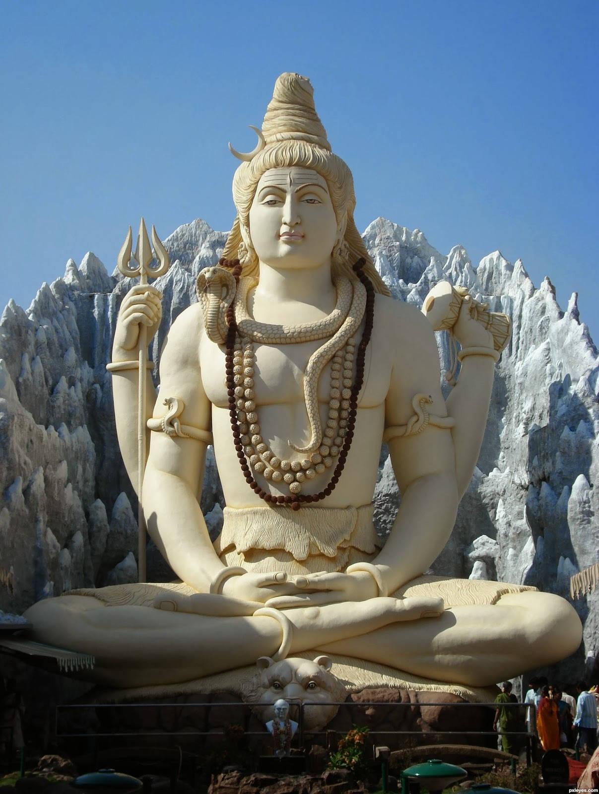 Lord Shiva Large Stone Sculpture — 1207x1600 wallpaper
