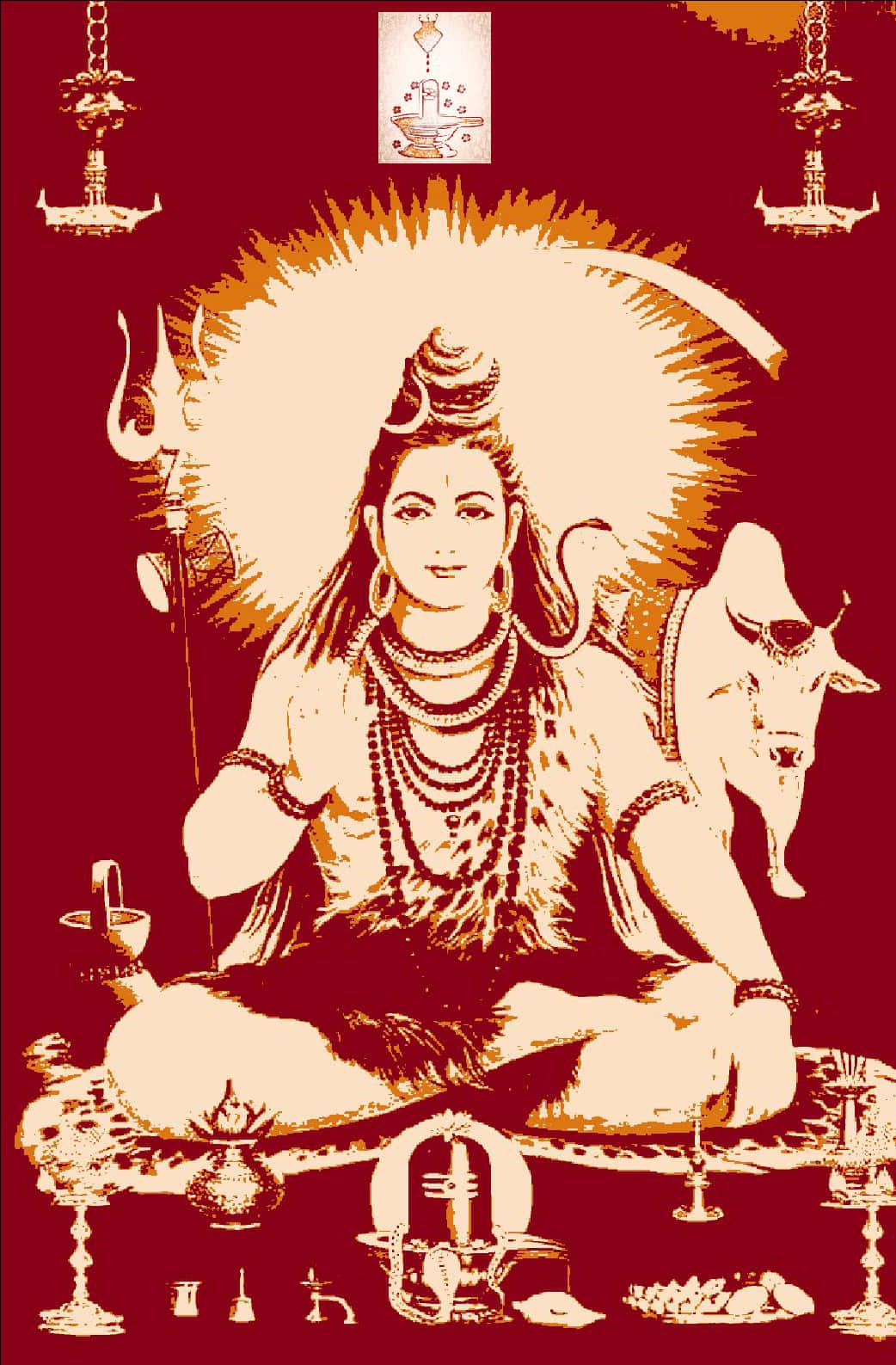 Lord Shiva Meditative Art — 1042x1587 wallpaper