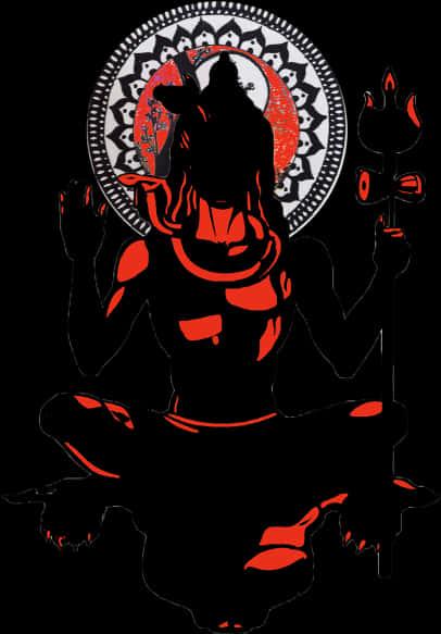 Lord Shiva Meditative Silhouette Art — 406x583 wallpaper