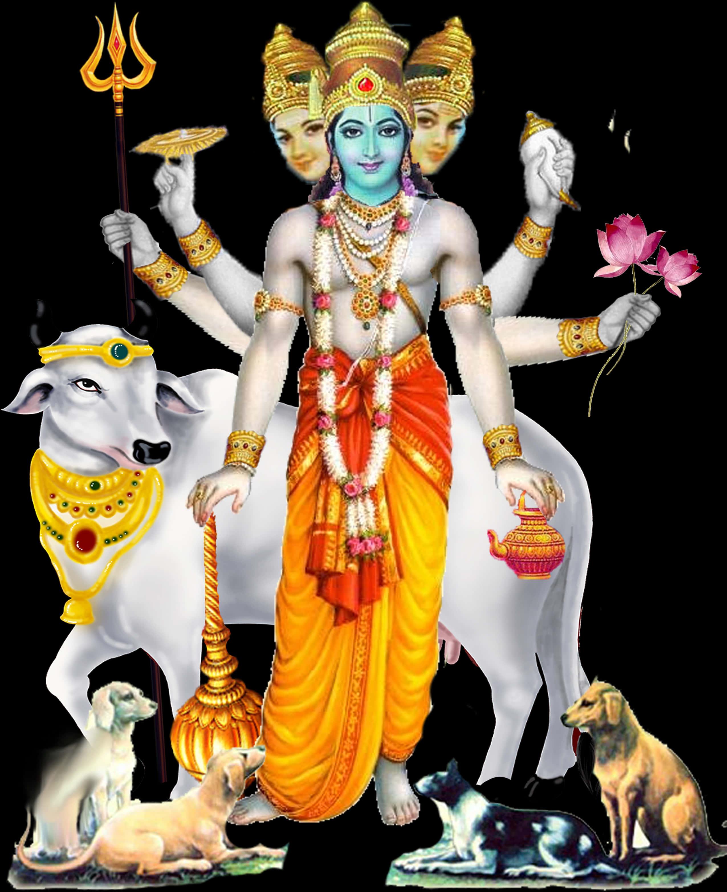 Lord Shiva Multi Armed Form — 2551x3129 wallpaper