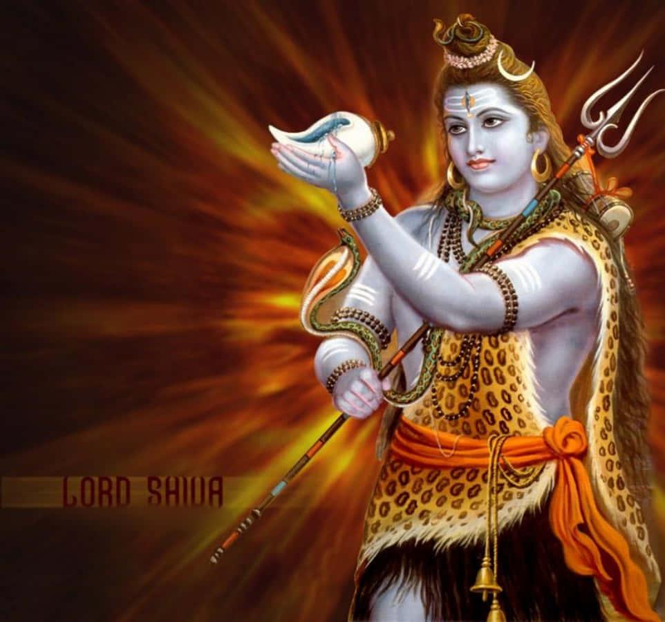 lord shiva with a bird in his hand — 962x900 wallpaper