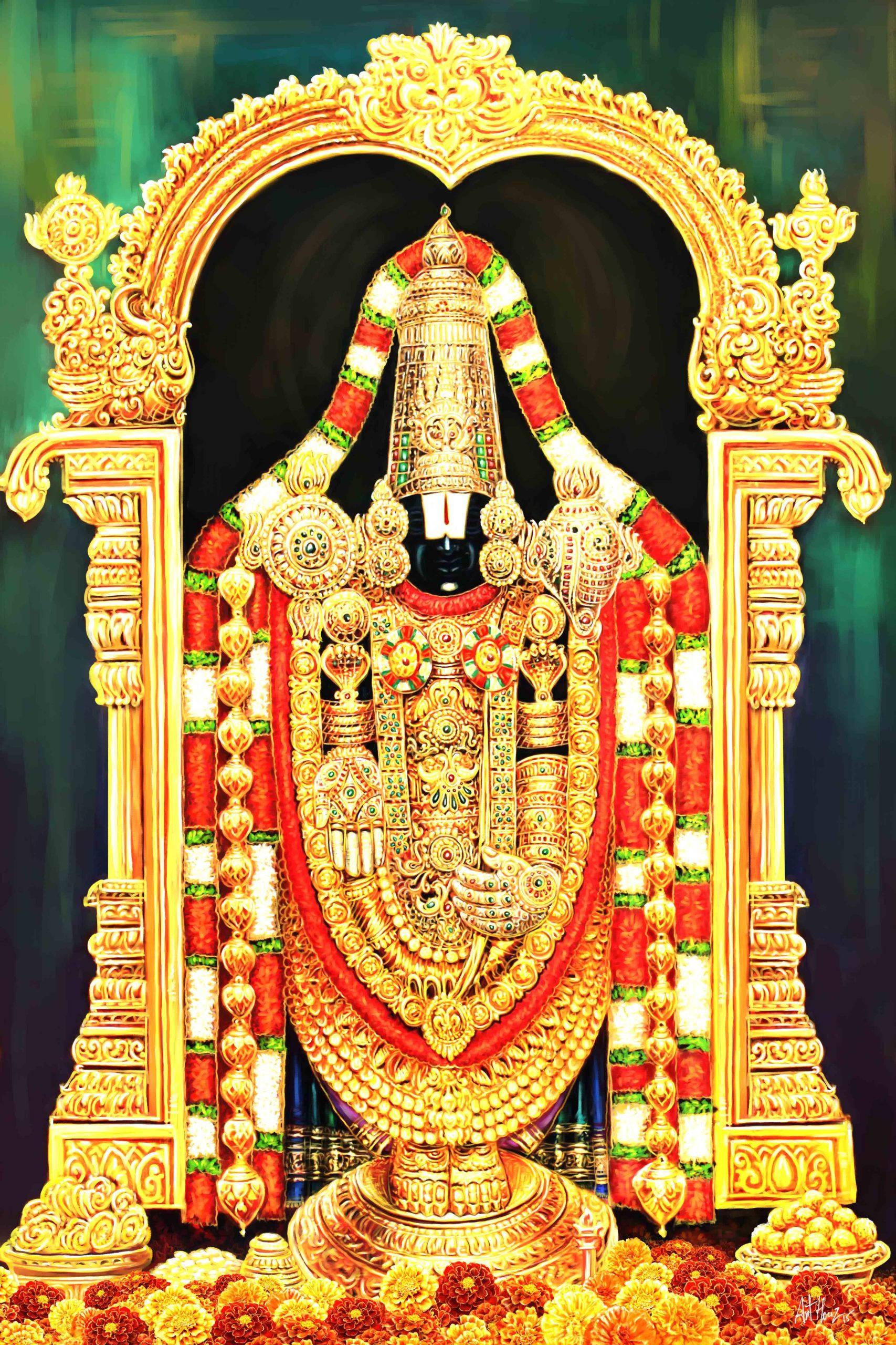 Lord Venkateswara 4K With Prosperity — 1707x2560 wallpaper