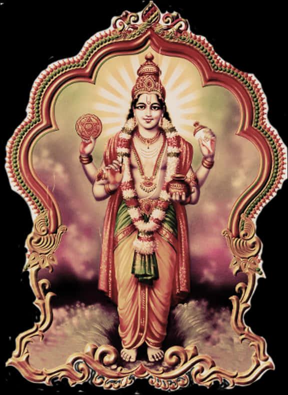 Lord_ Vishnu_ Traditional_ Artwork — 576x791 wallpaper