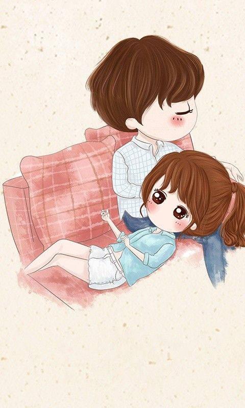 Love Cute Couple Graphic Image — 480x800 wallpaper