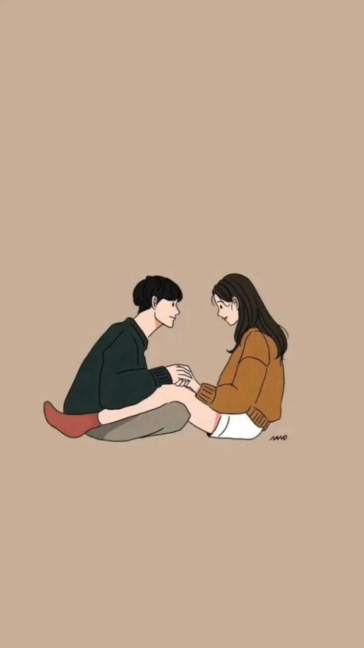 Love Cute Couple Holding Hands — 736x1309 wallpaper