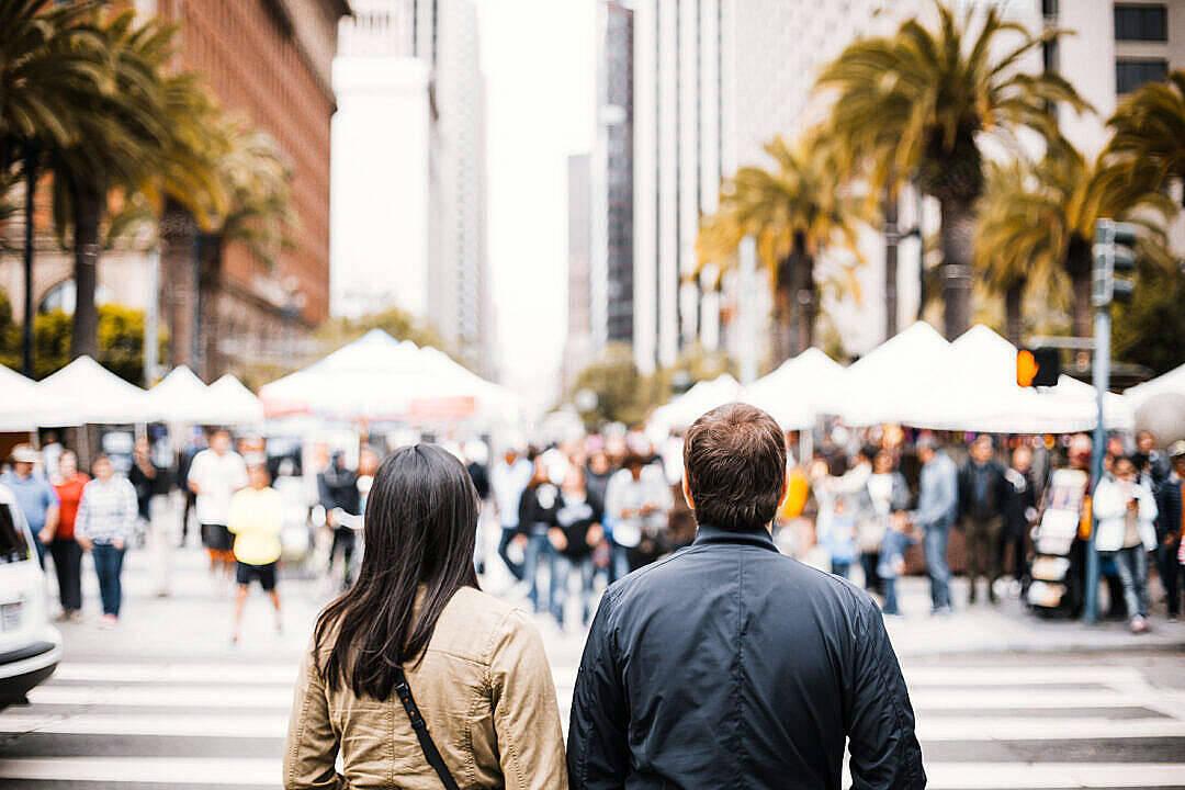 Love Cute Couple On the Crosswalk — 1080x720 wallpaper