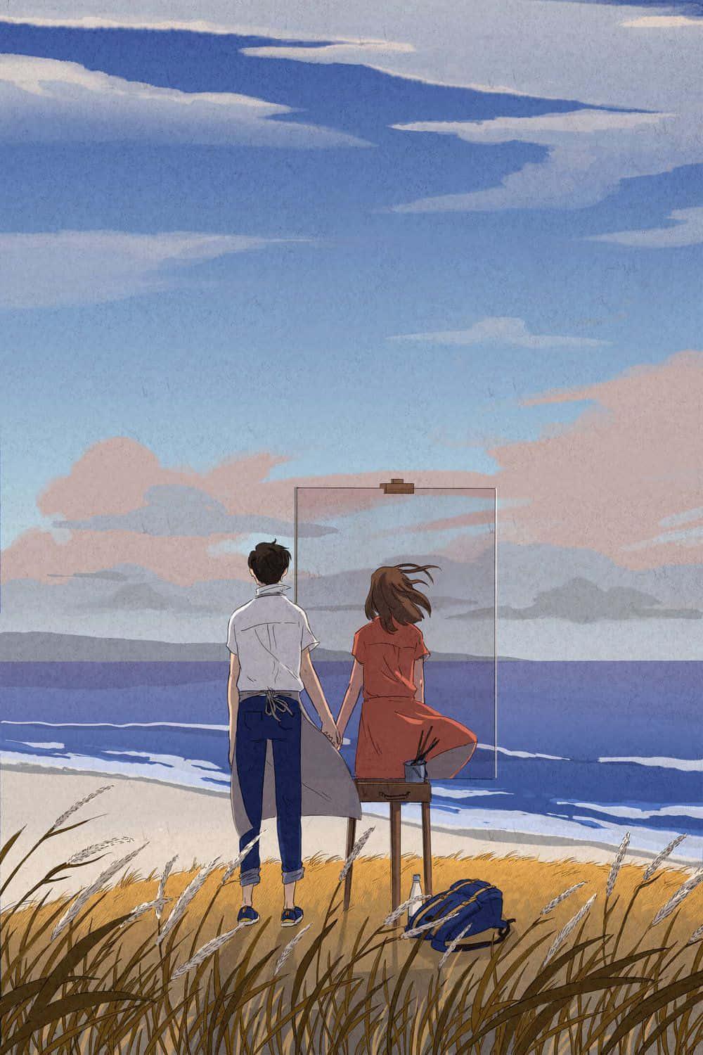 Love knows no boundaries: an Aesthetic Anime Couple — 1000x1500 wallpaper