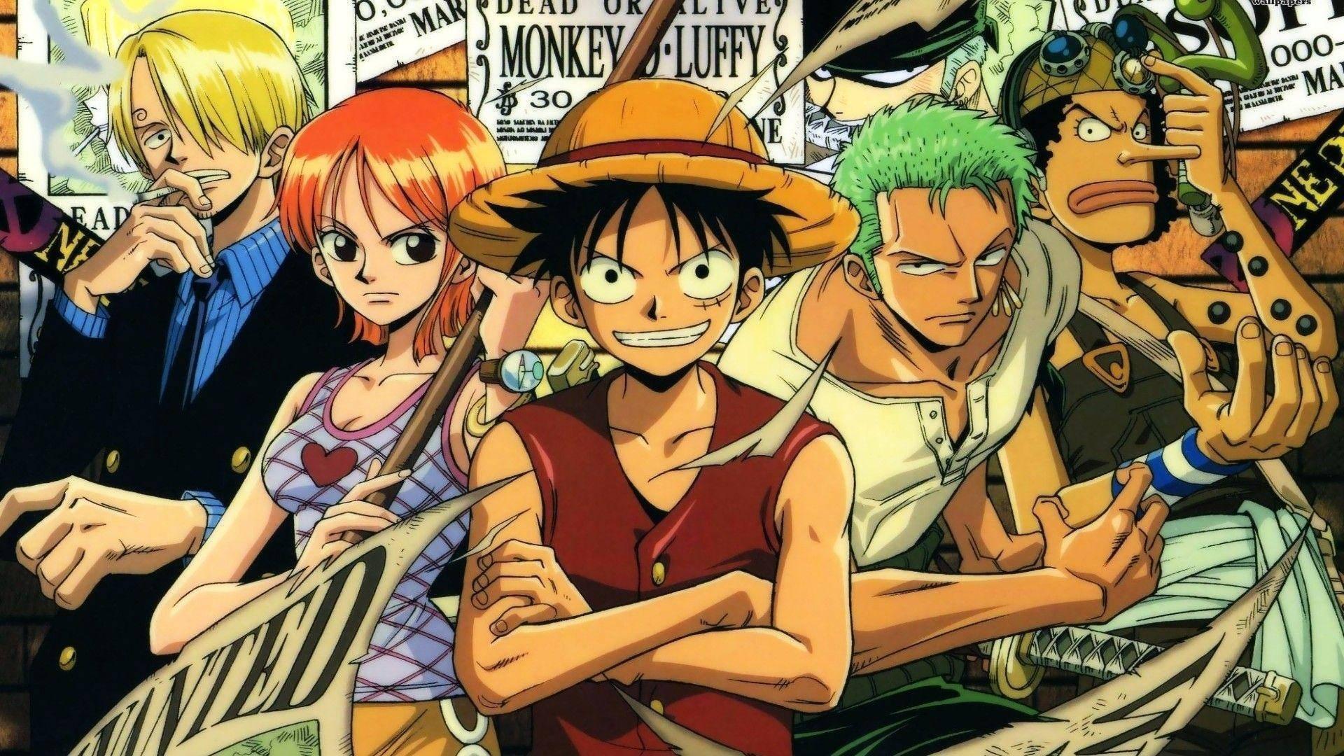 Luffy And One Piece Characters — 1920x1080 wallpaper