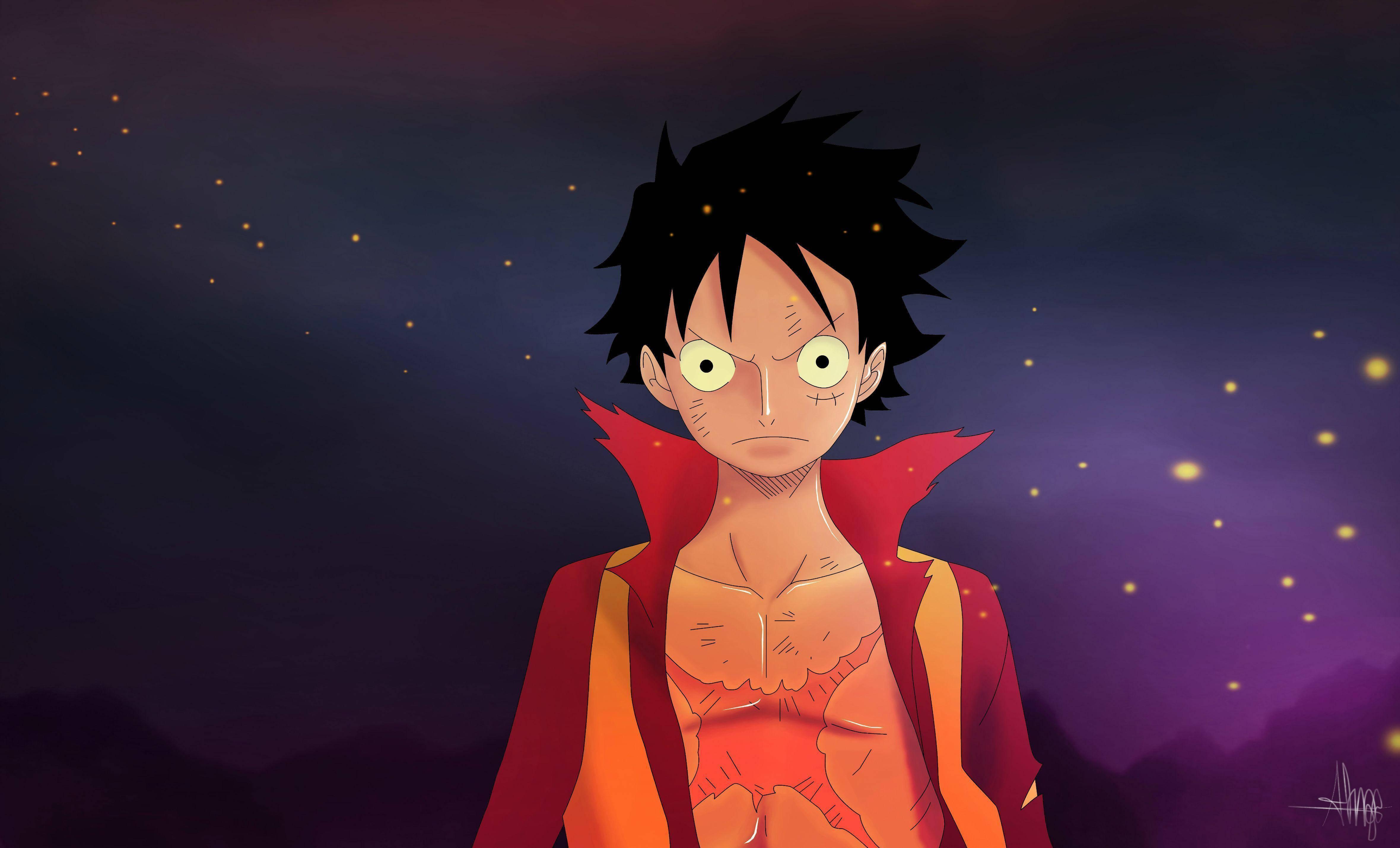 Luffy Angry Yellow Big Eyes — 4719x2859 wallpaper