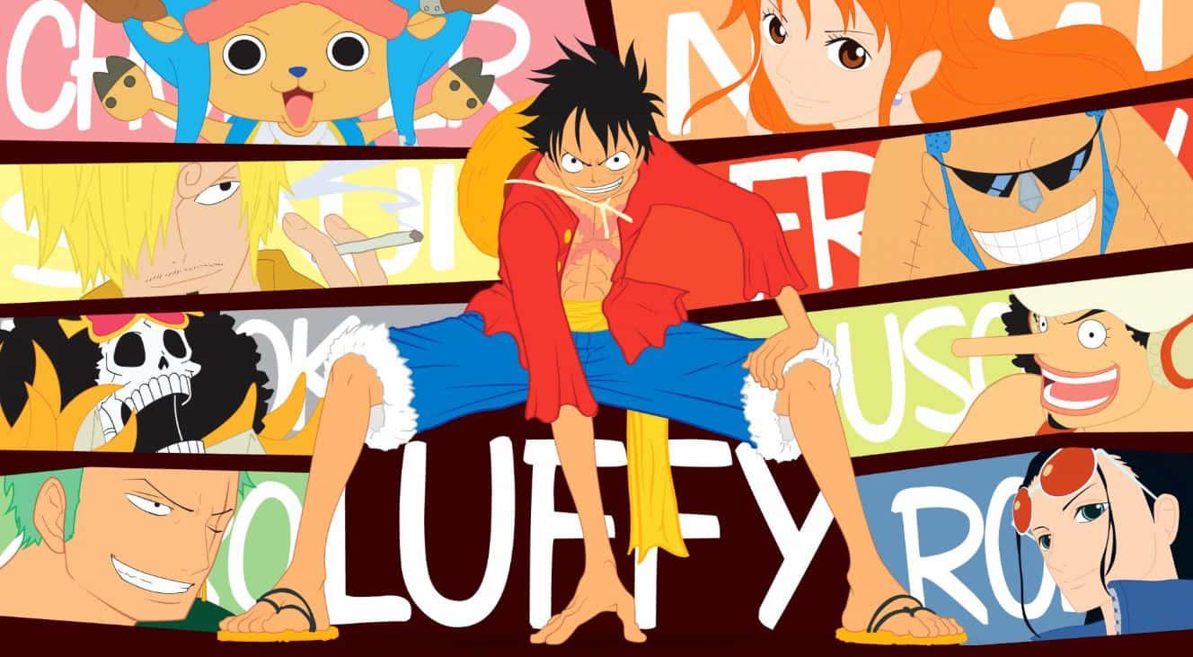 Luffy on a quest for adventure — 1328x731 wallpaper