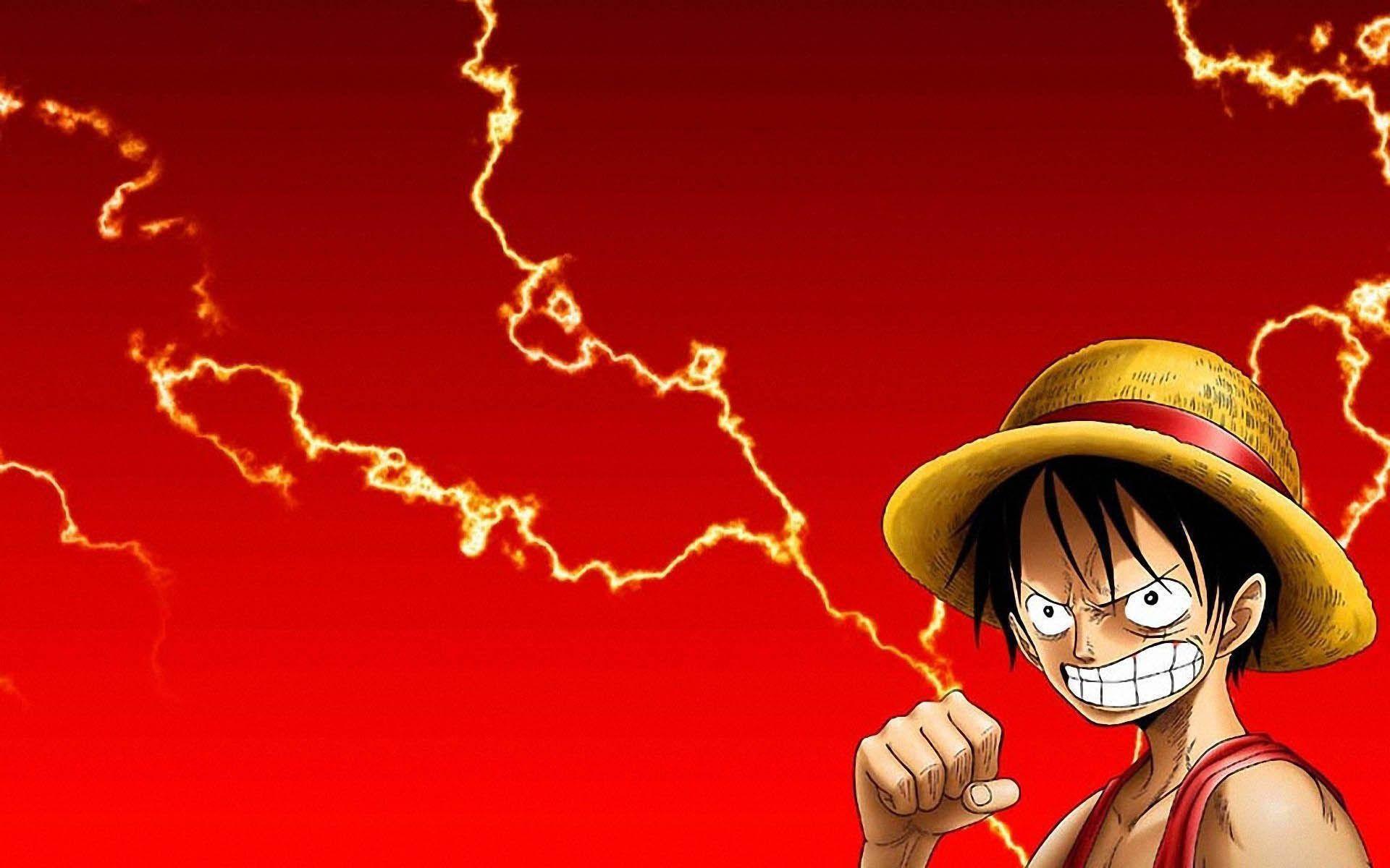 Luffy One Piece Fierce Look — 1920x1200 wallpaper