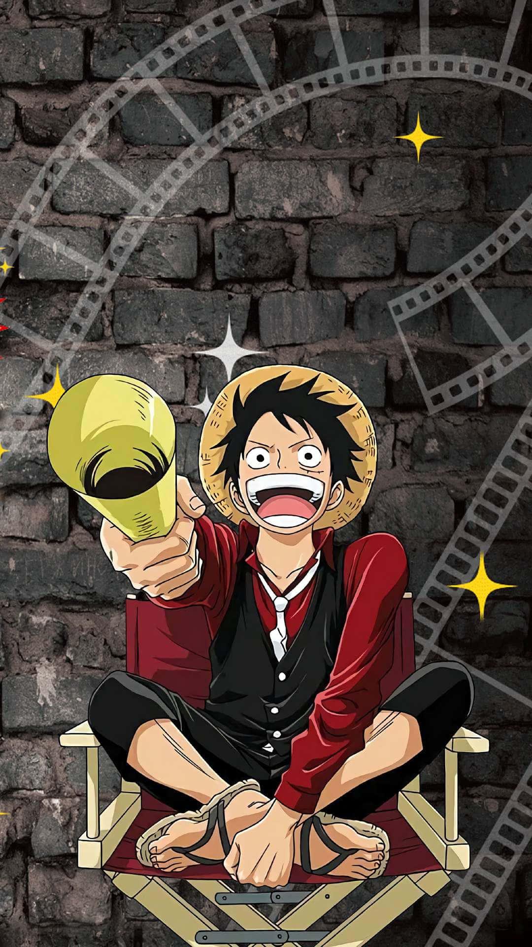Luffy setting sail on an adventure — 1080x1920 wallpaper