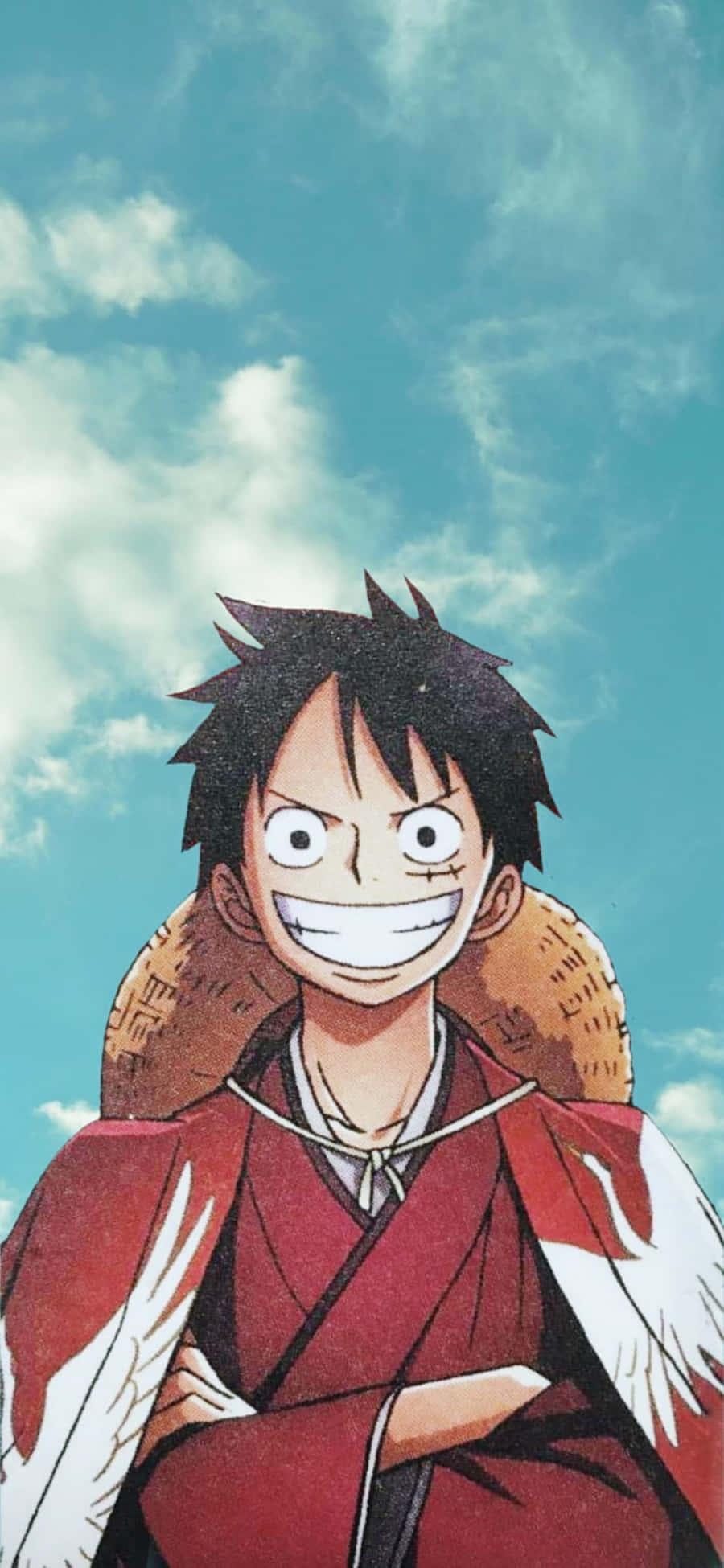 Luffy showcasing his power on mobile wallpaper — 900x1950 wallpaper