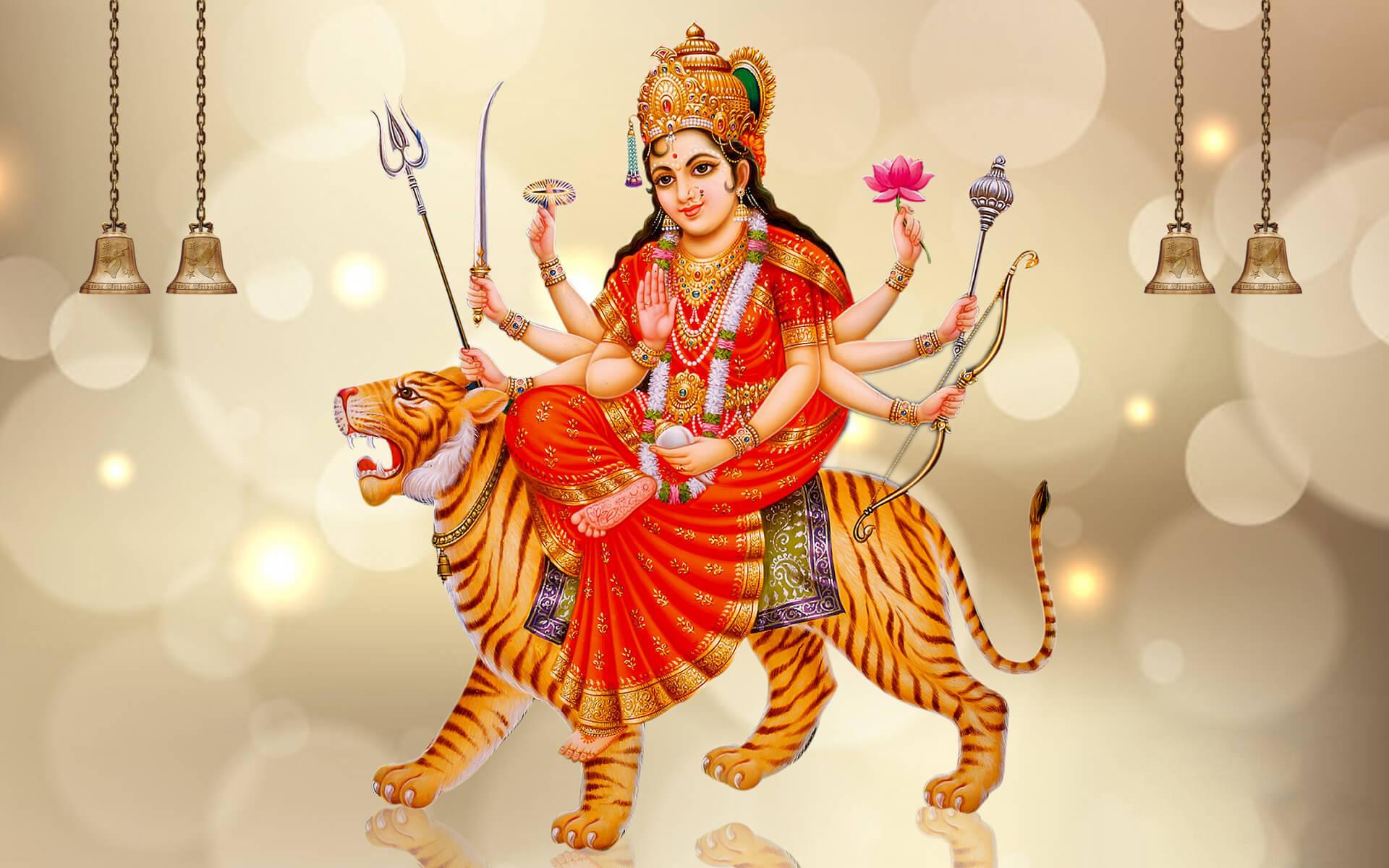 Maa Sherawali Indian Goddess — 1920x1200 wallpaper
