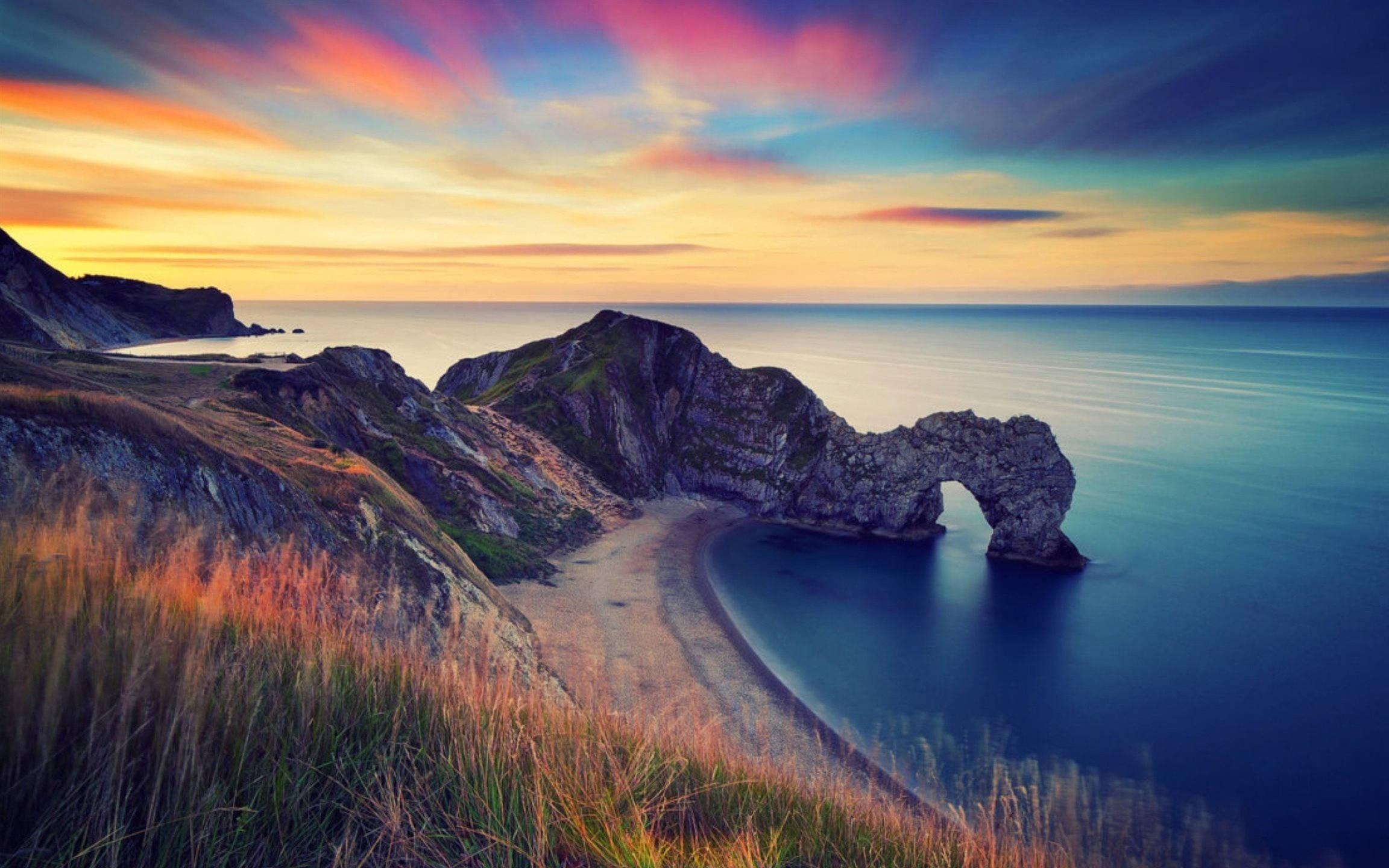 Macbook Pro Beach Sunset — 2304x1440 wallpaper