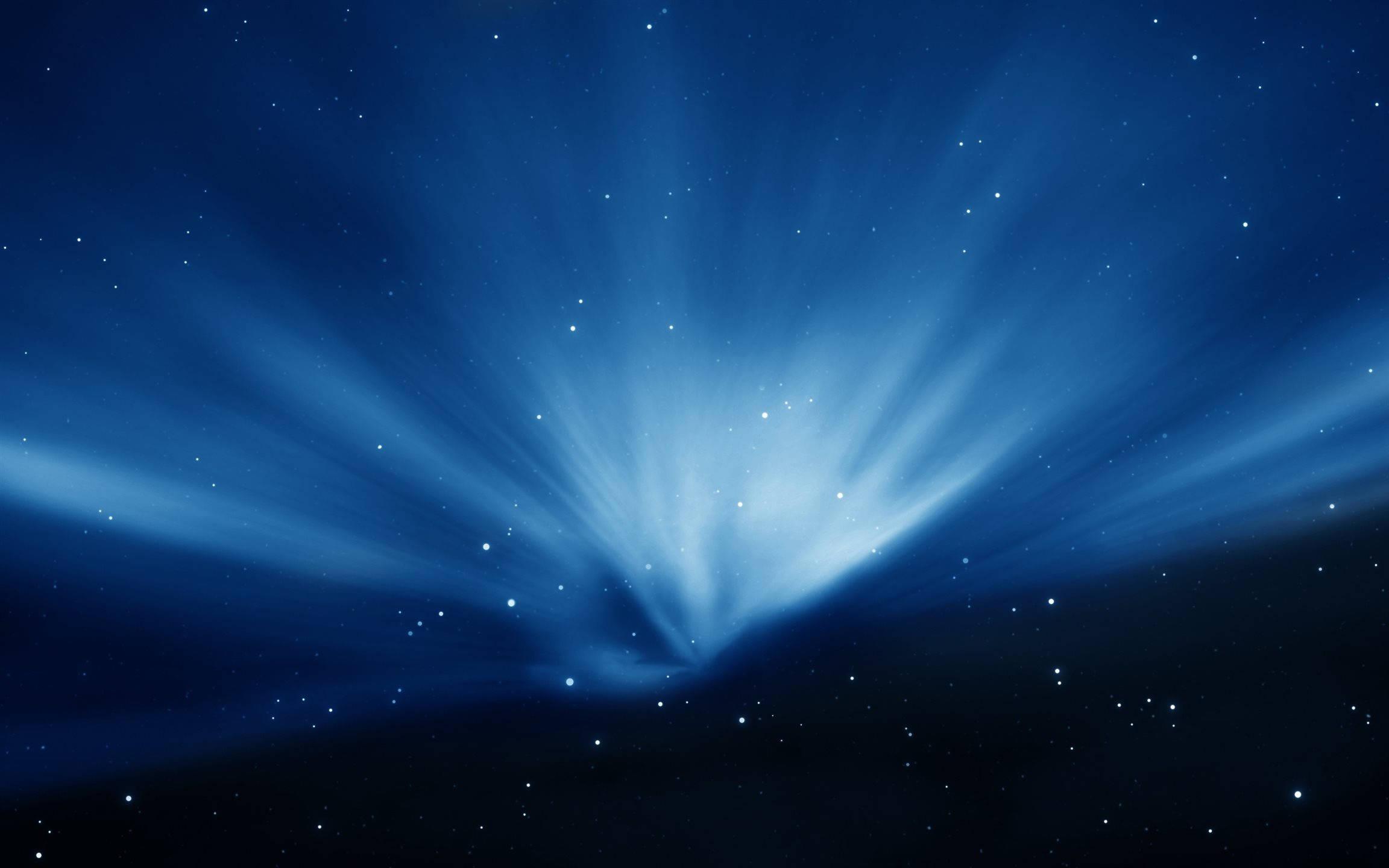 Macbook Pro Blue Aurora Lights — 2304x1440 wallpaper