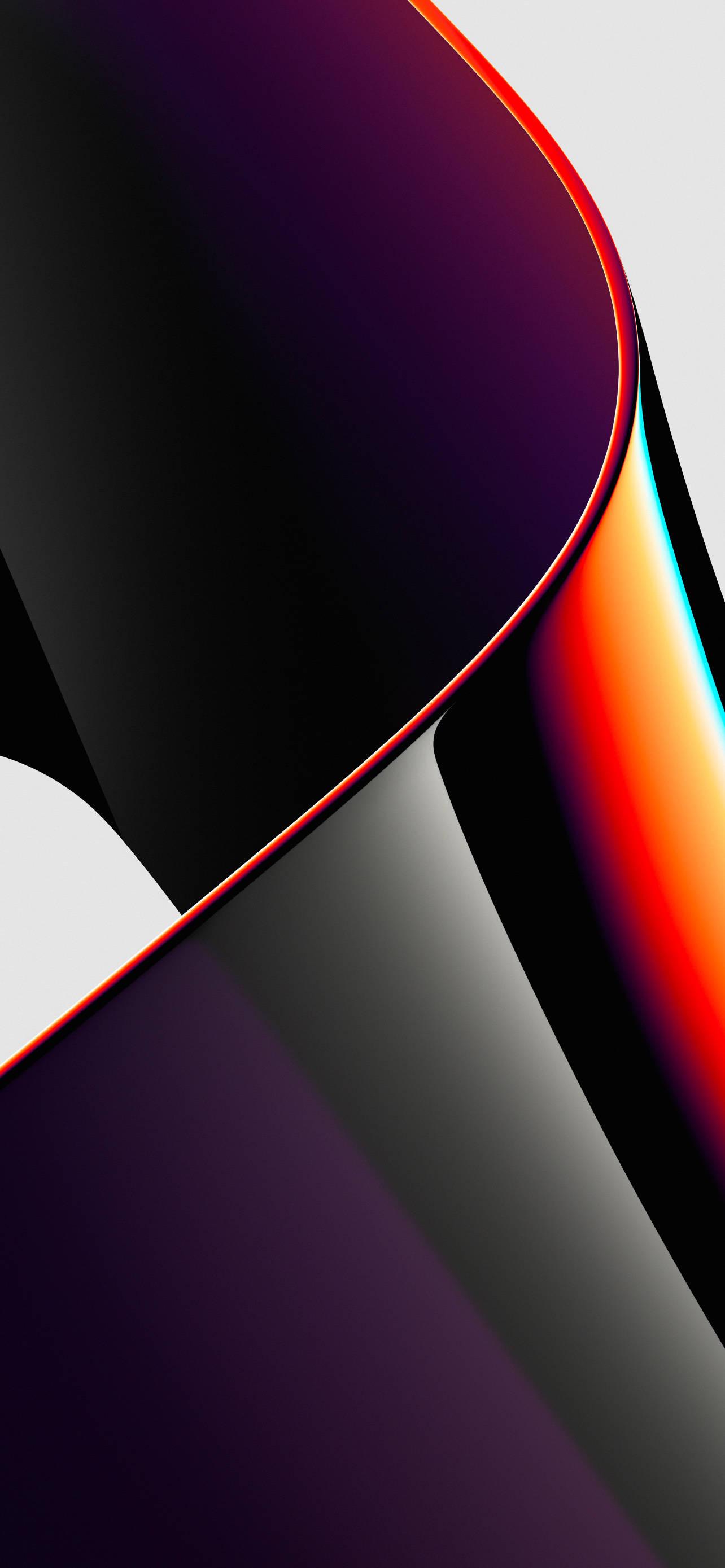 Macbook Pro Chroma Red 2021 — 1284x2778 wallpaper