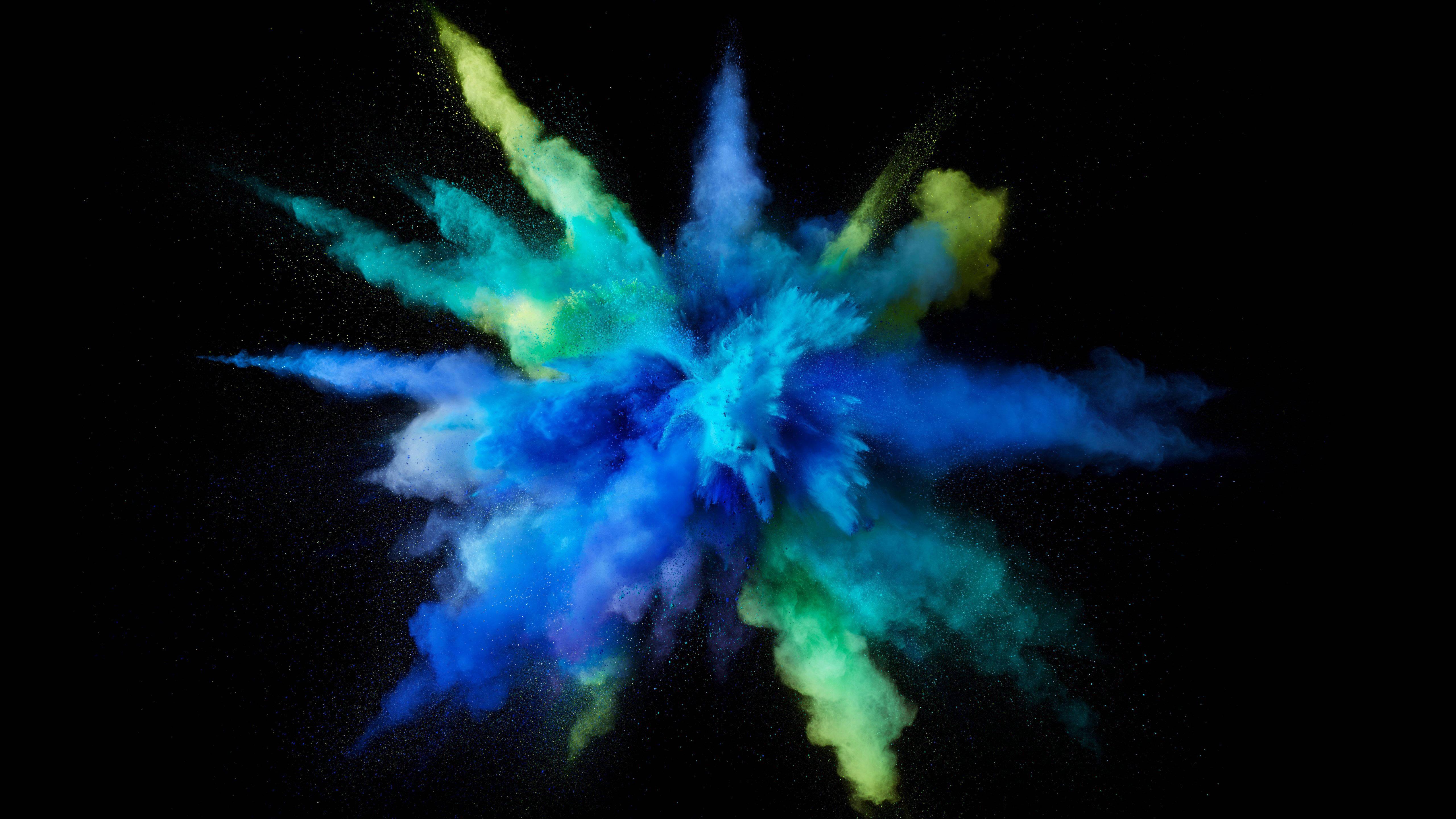 MacBook Pro Color Explosion Art — 5120x2880 wallpaper