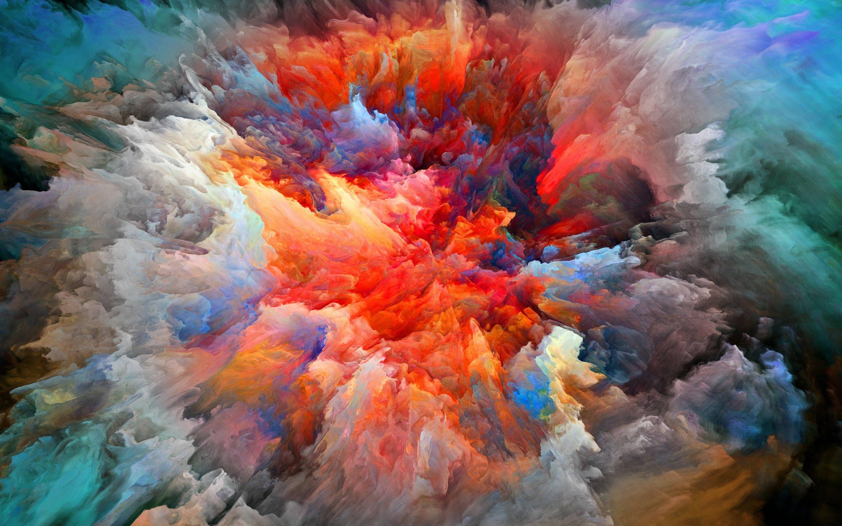 MacBook Pro Explosion Art HD — 2880x1800 wallpaper