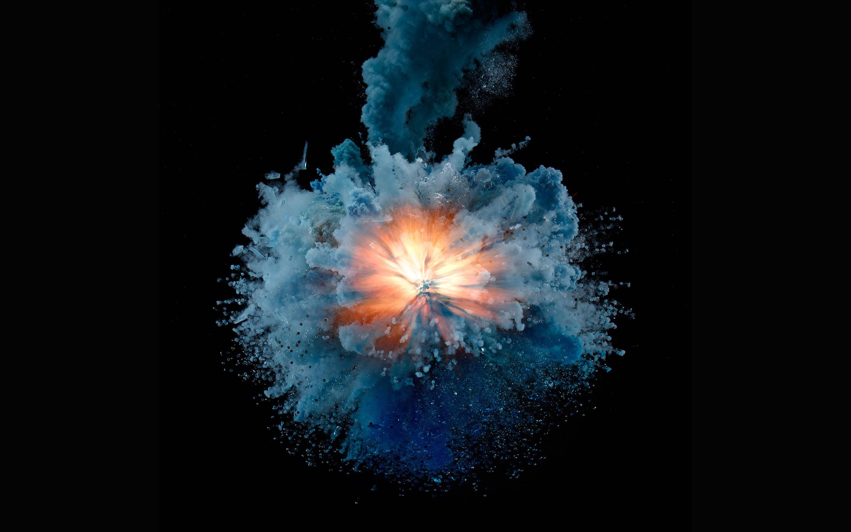MacBook Pro Explosion Art — 2880x1800 wallpaper
