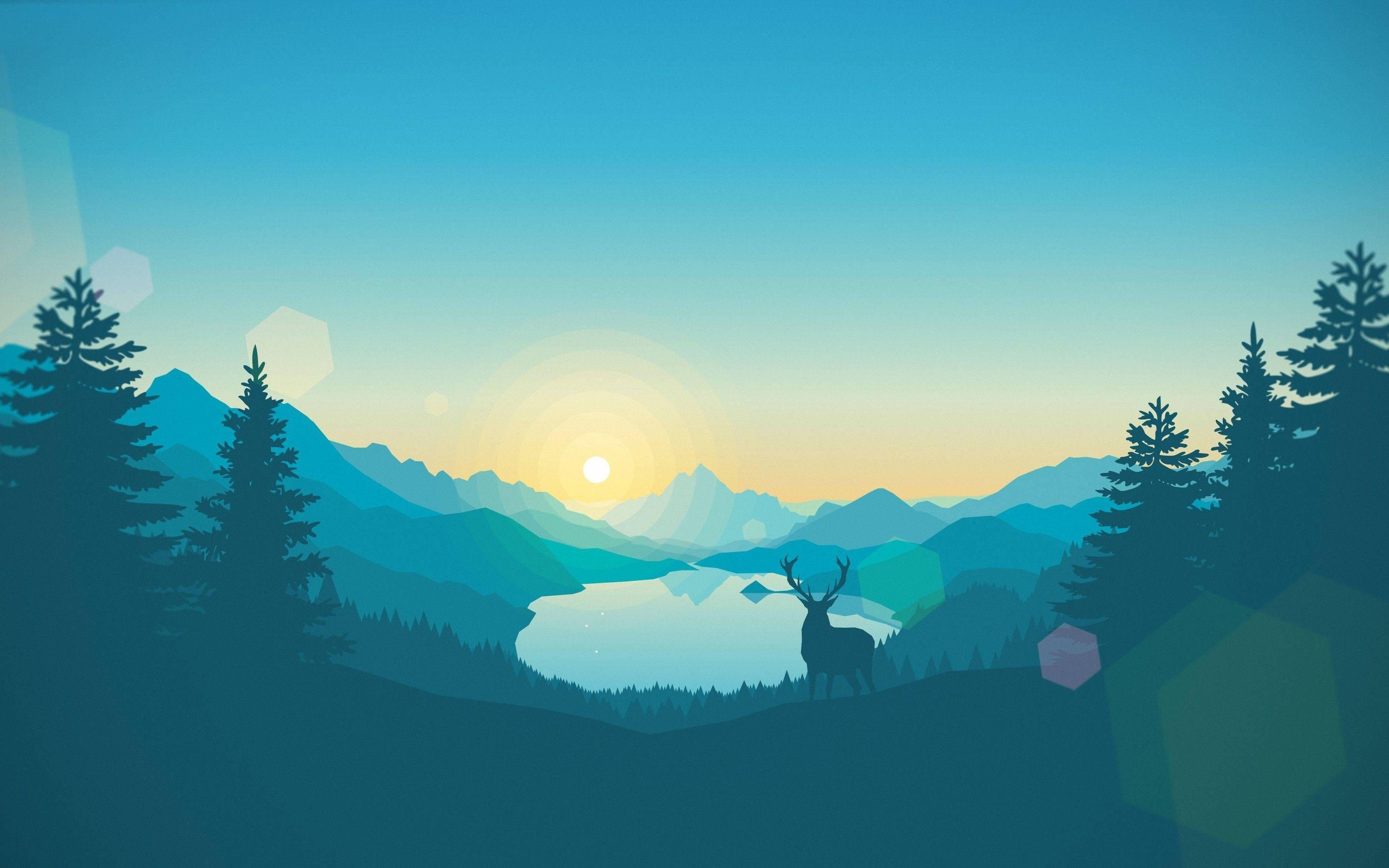 MacBook Pro Firewatch Sunrise — 2880x1800 wallpaper