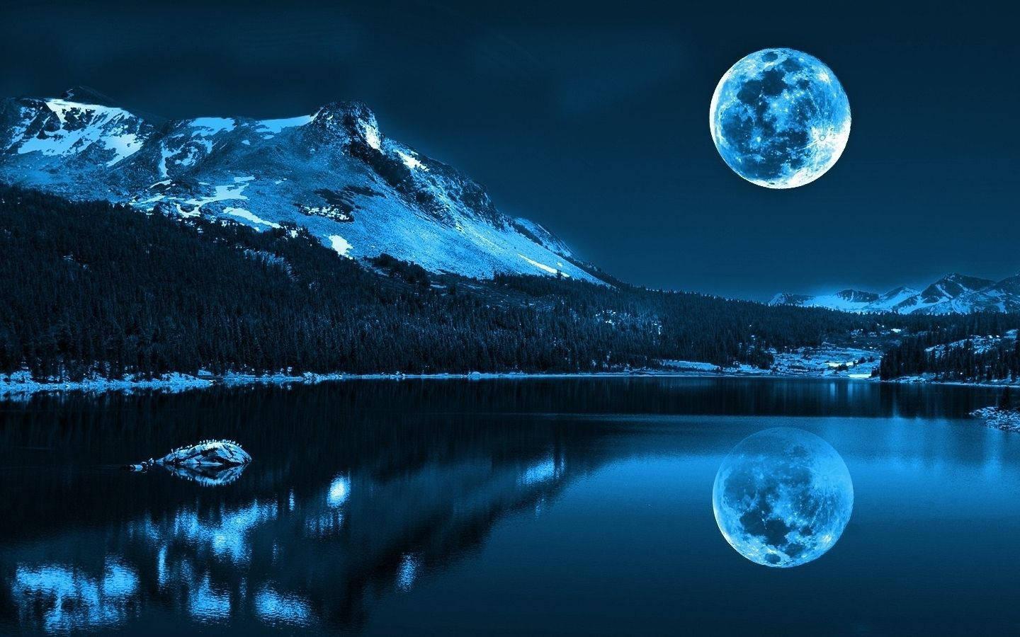 MacBook Pro Moon Lake — 1440x900 wallpaper