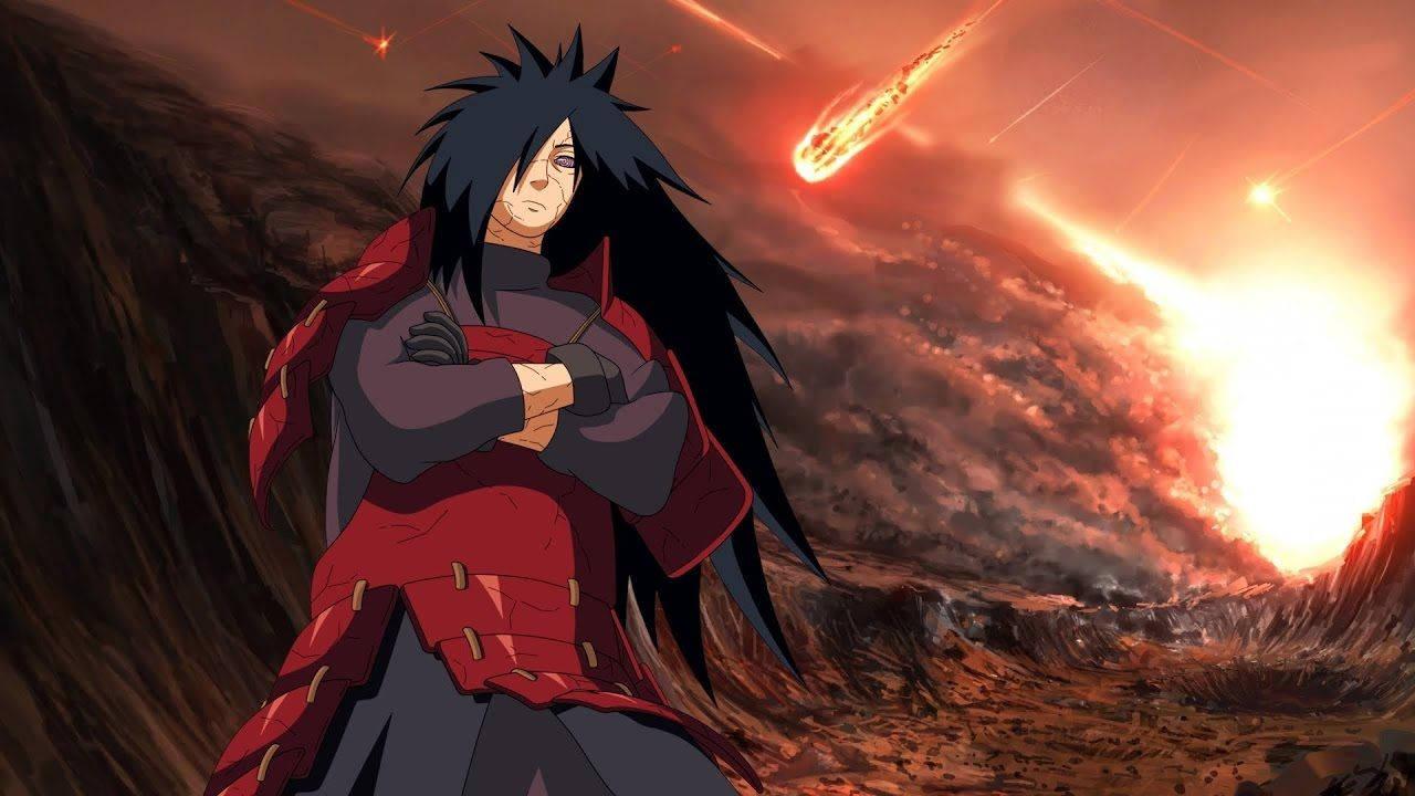 Madara in the midst of a battlefield — 1280x720 wallpaper