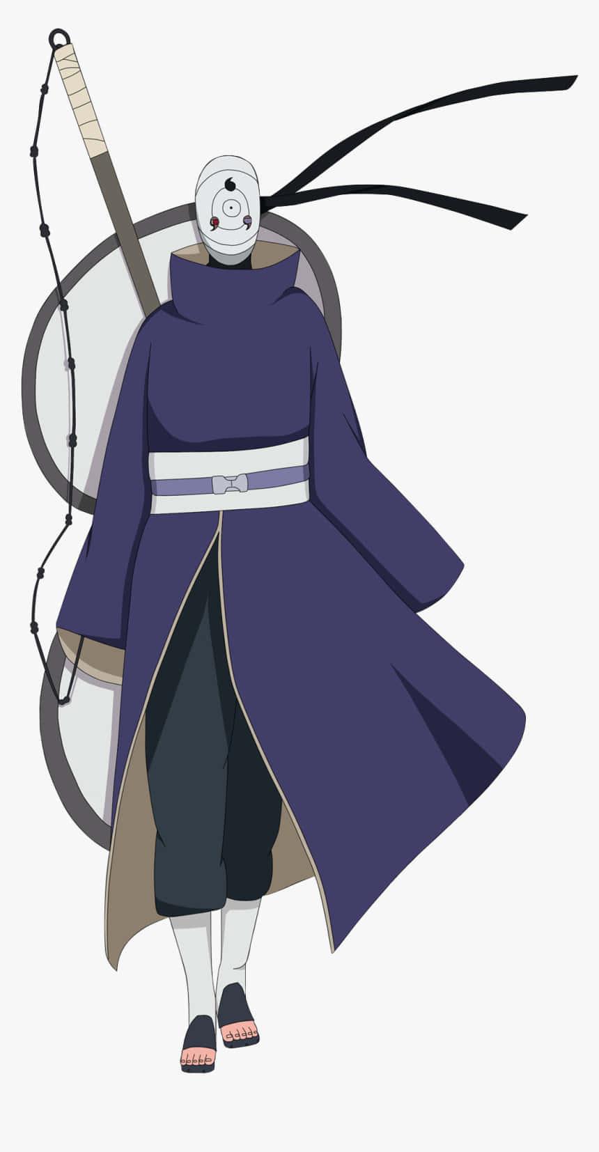 Madara Uchiha, leader of the Akatsuki, as seen in the Naruto anime series. — 860x1654 wallpaper
