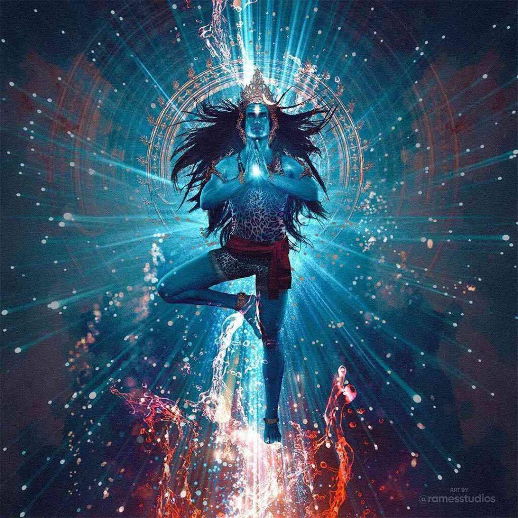Mahadev Doing Triad Foot Yoga Pose HD