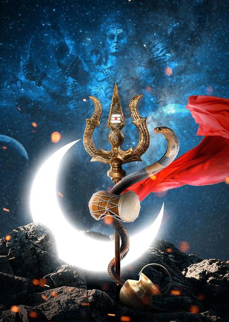 Mahadev Golden Figurine HD