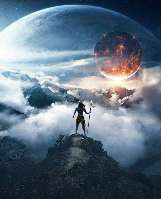 Mahadev Standing On A Cliff HD