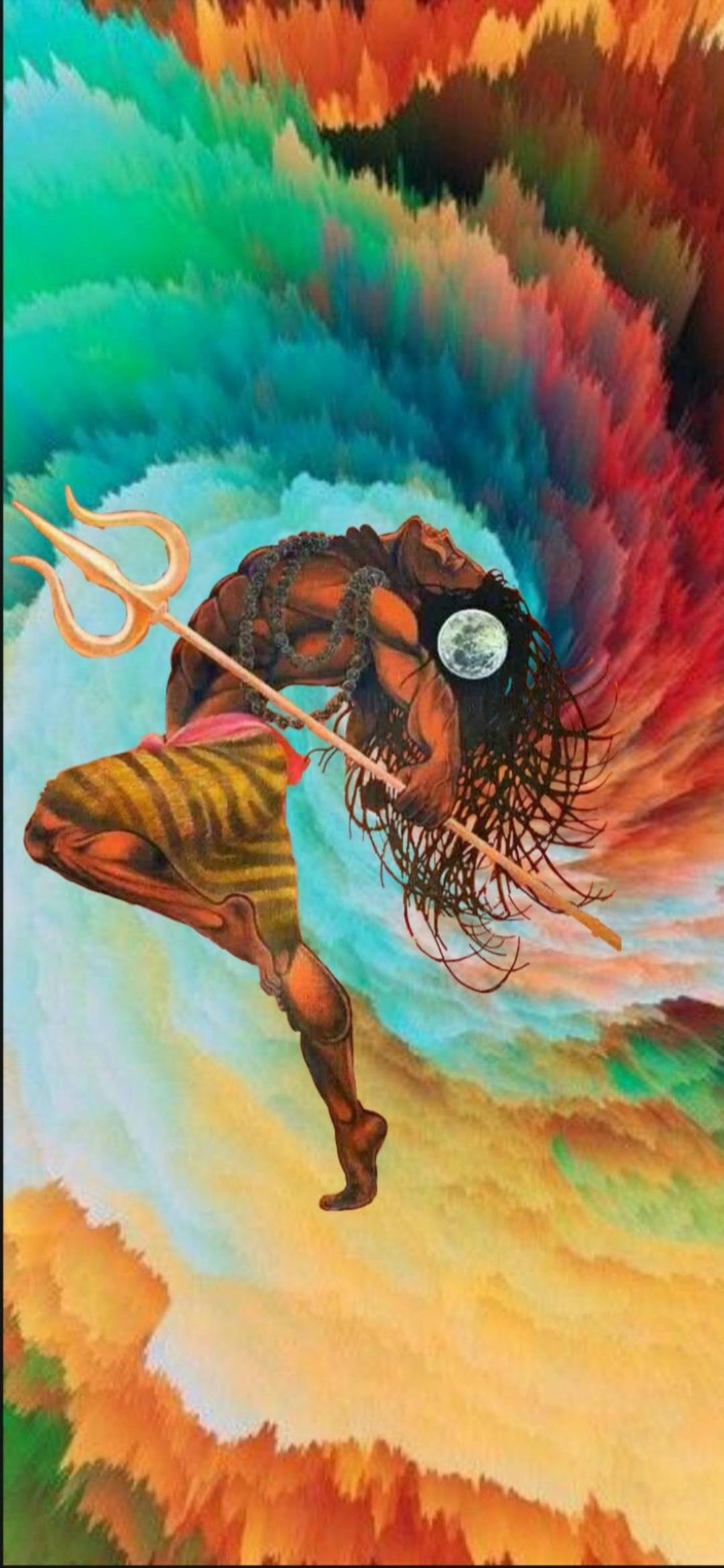Mahakal Moon Art