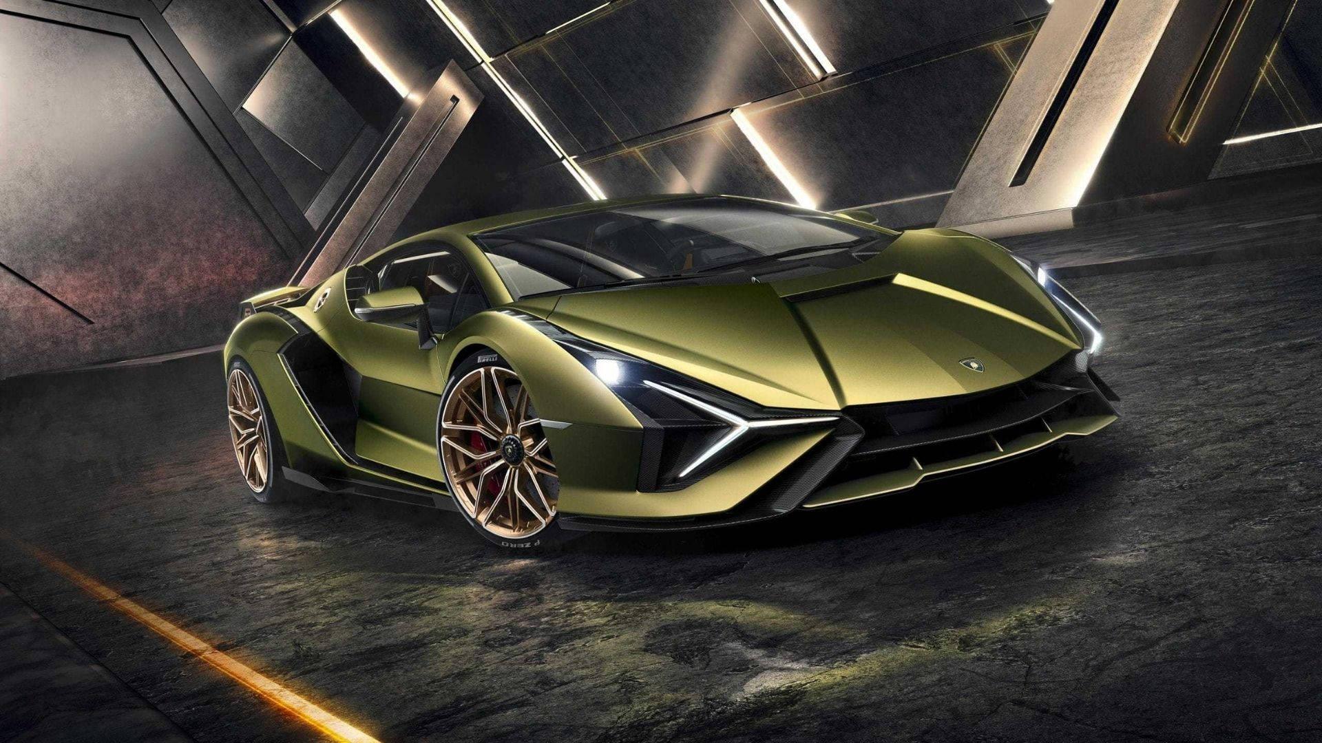 Majestic Army Green Lamborghini Aventador in All Its Glory — 1920x1080 wallpaper
