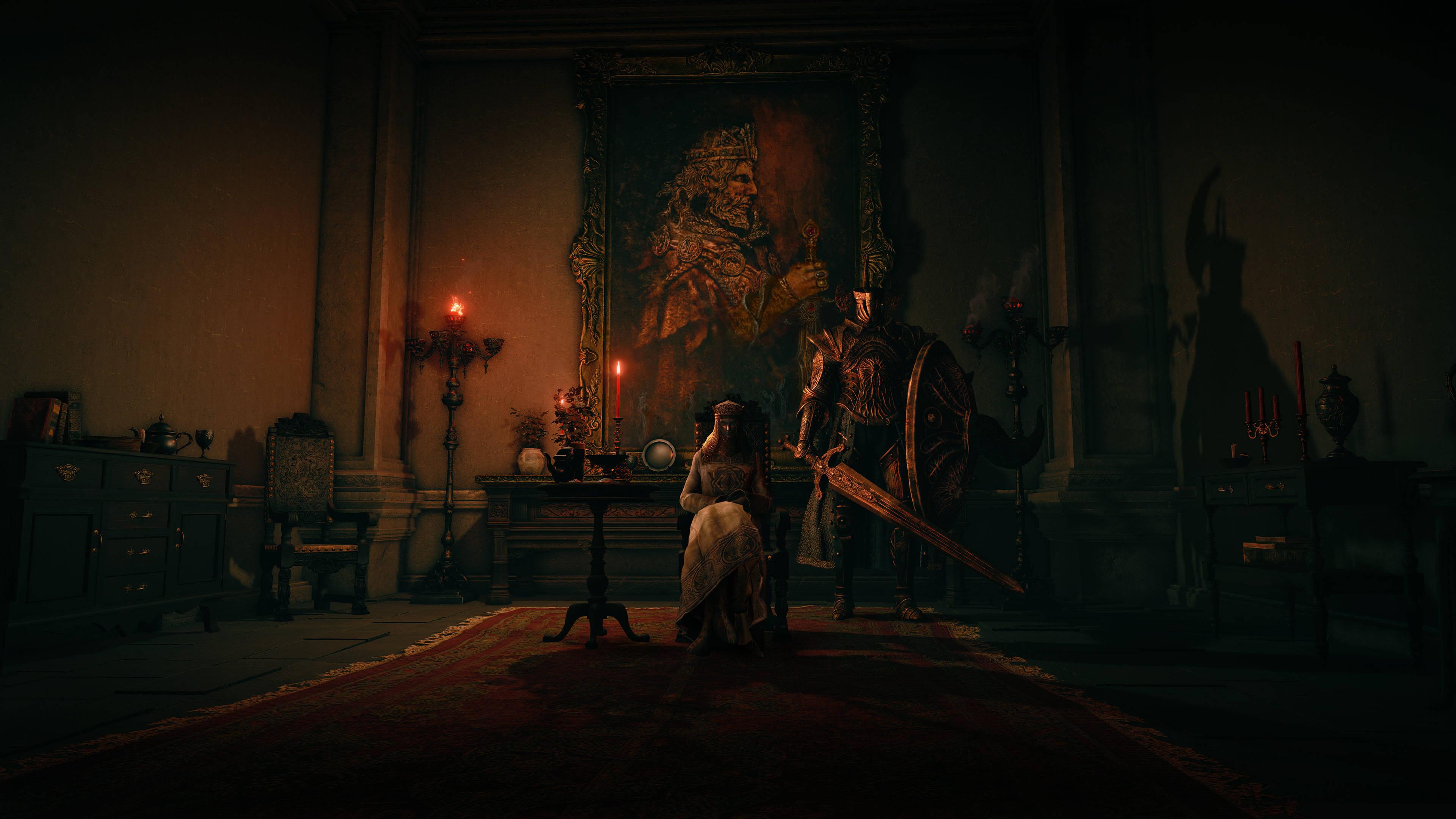 Majestic Encounter at Volcano Manor in Elden Ring — 3840x2160 wallpaper