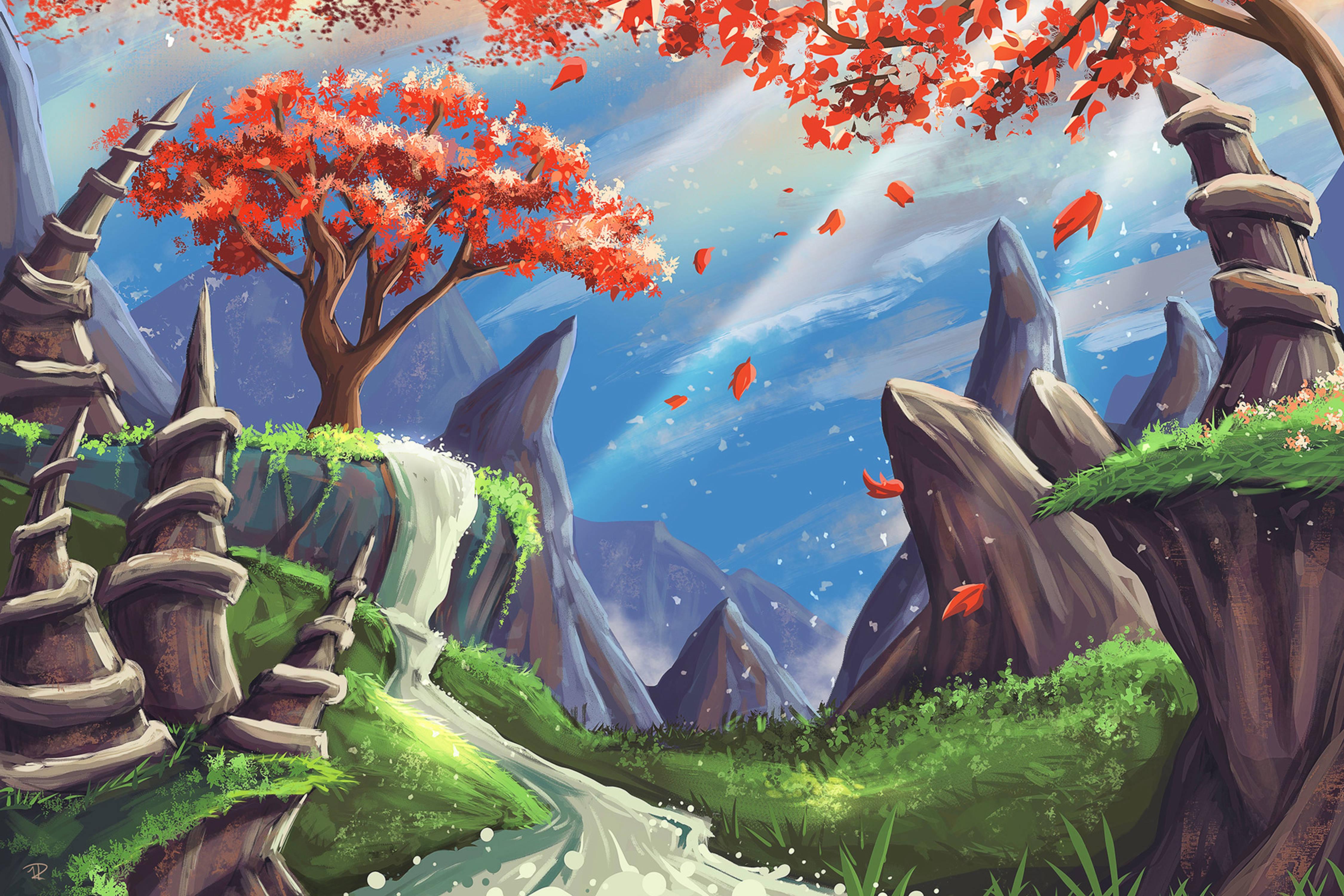 Majestic Mountainscape - A stunning view of snow-peaked mountains and vibrant blue skies — 4500x3000 wallpaper