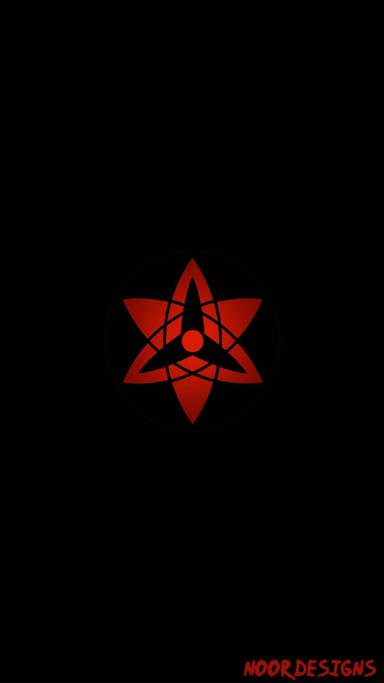 Majestic Sharingan Logo — 1242x2208 wallpaper