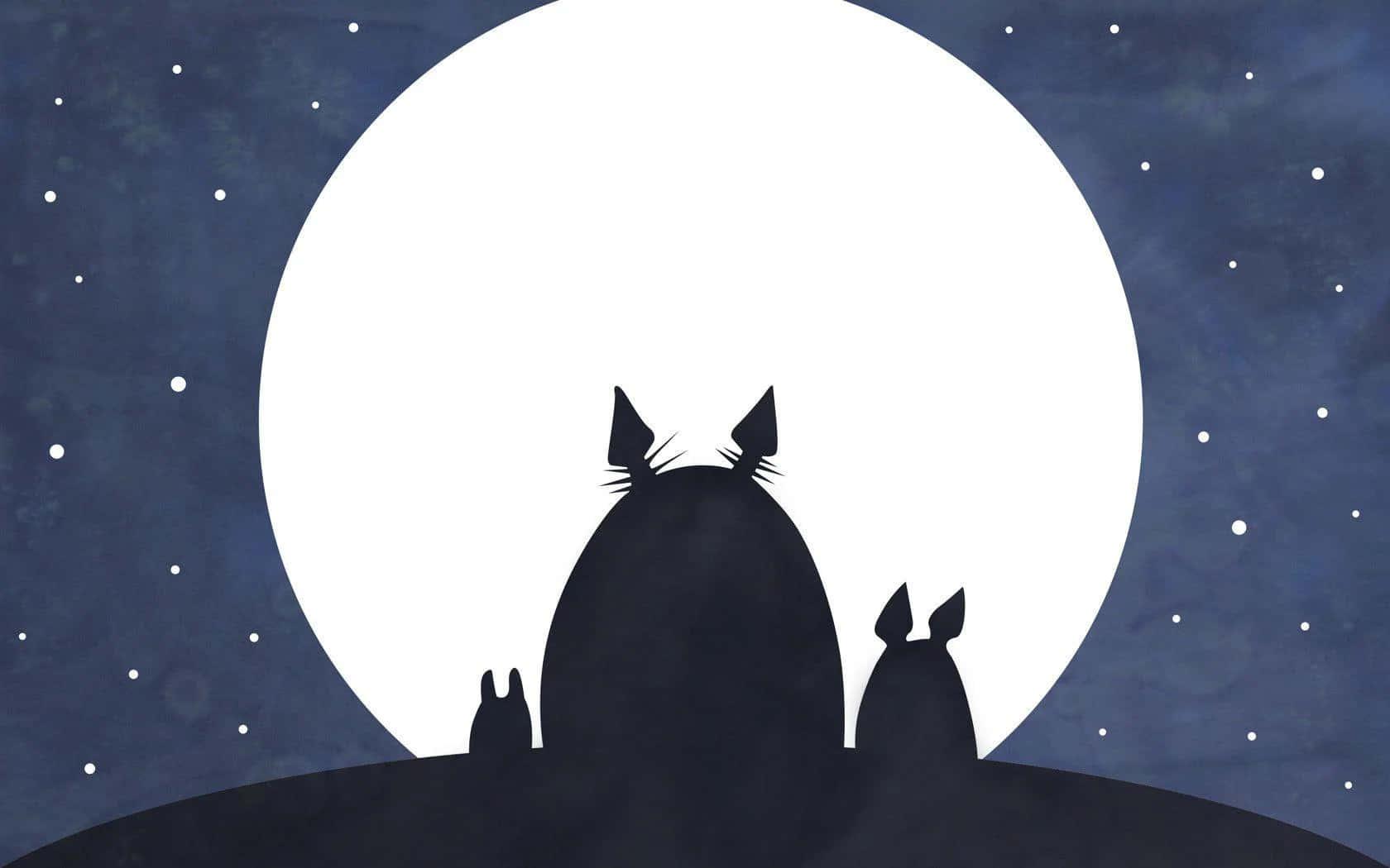 Majestic Totoro in the Japanese countryside — 1680x1050 wallpaper